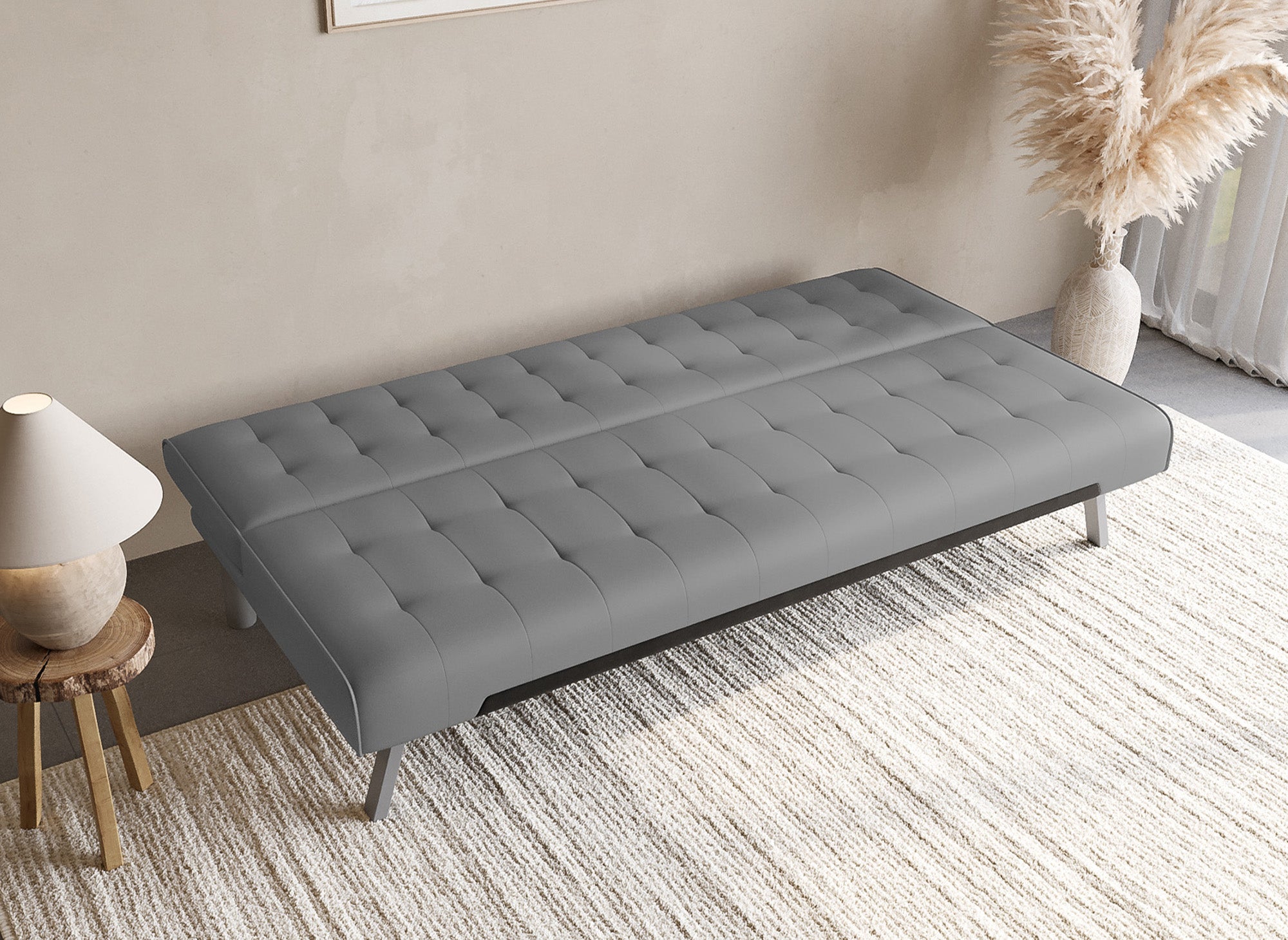 KEDY graues Designer-Polstersofa