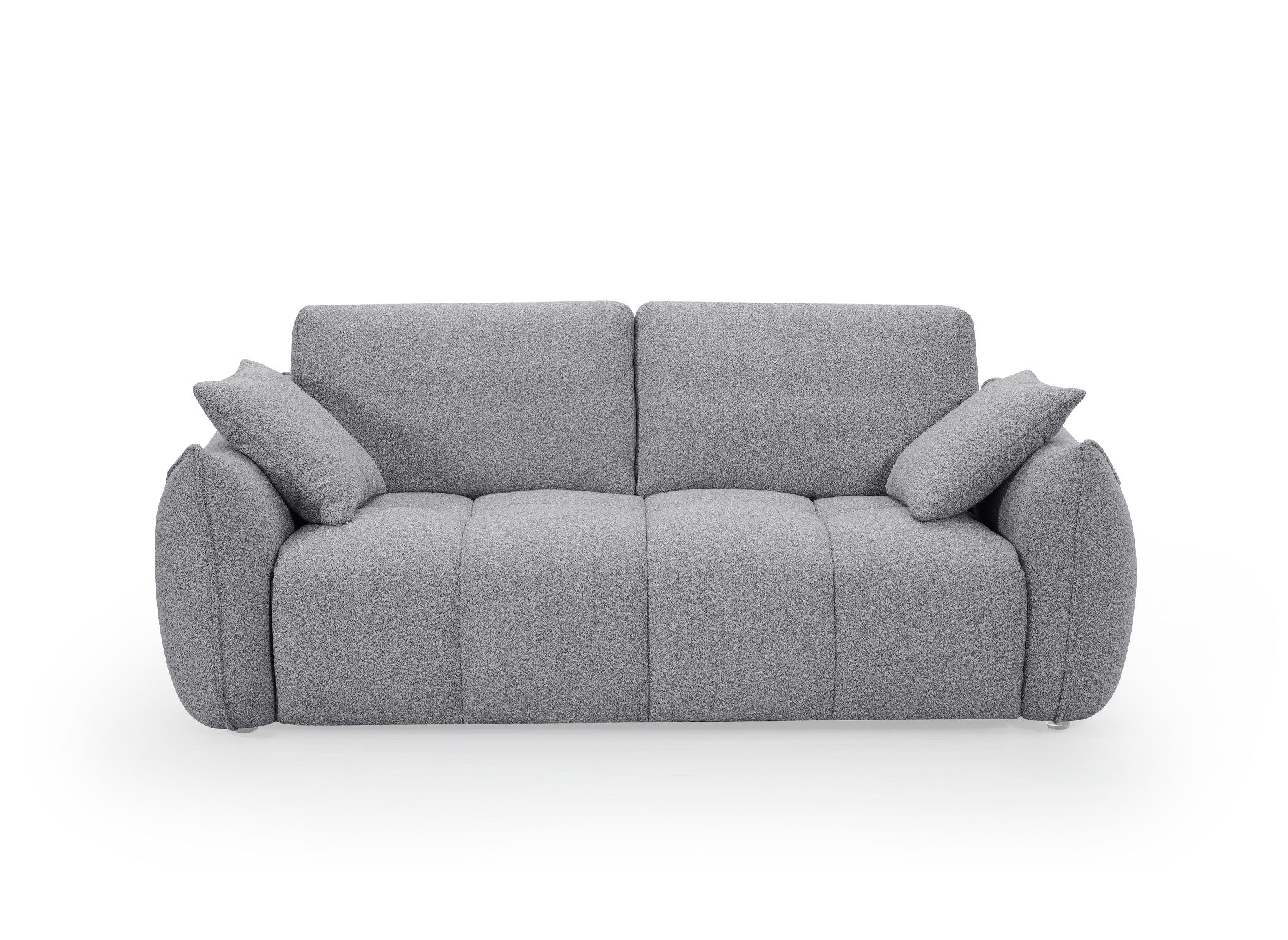 EZRA 3-Sitzer-Sofa aus grauem Bouclé-Stoff
