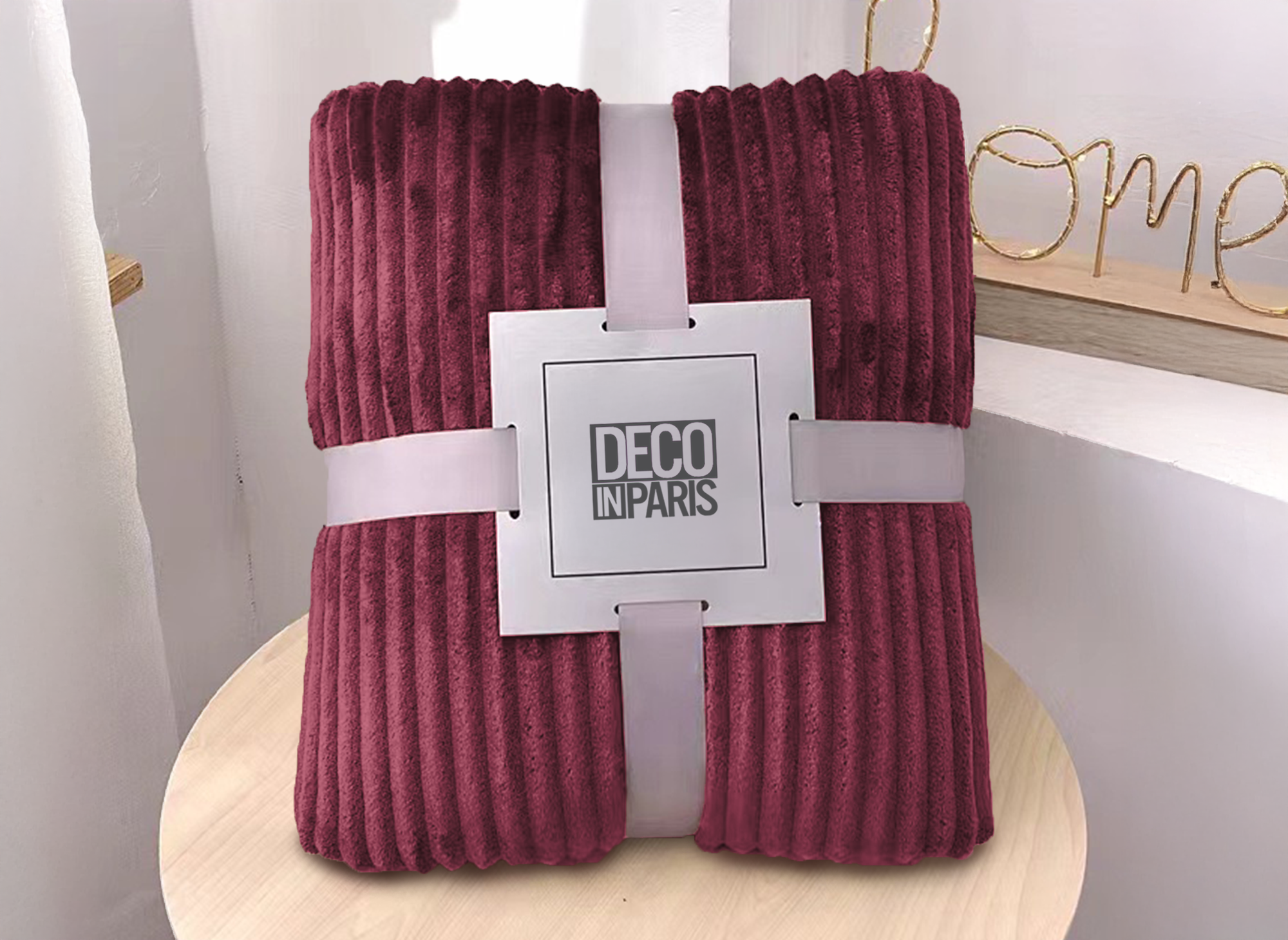 Rote Corddecke 150x200cm COCO