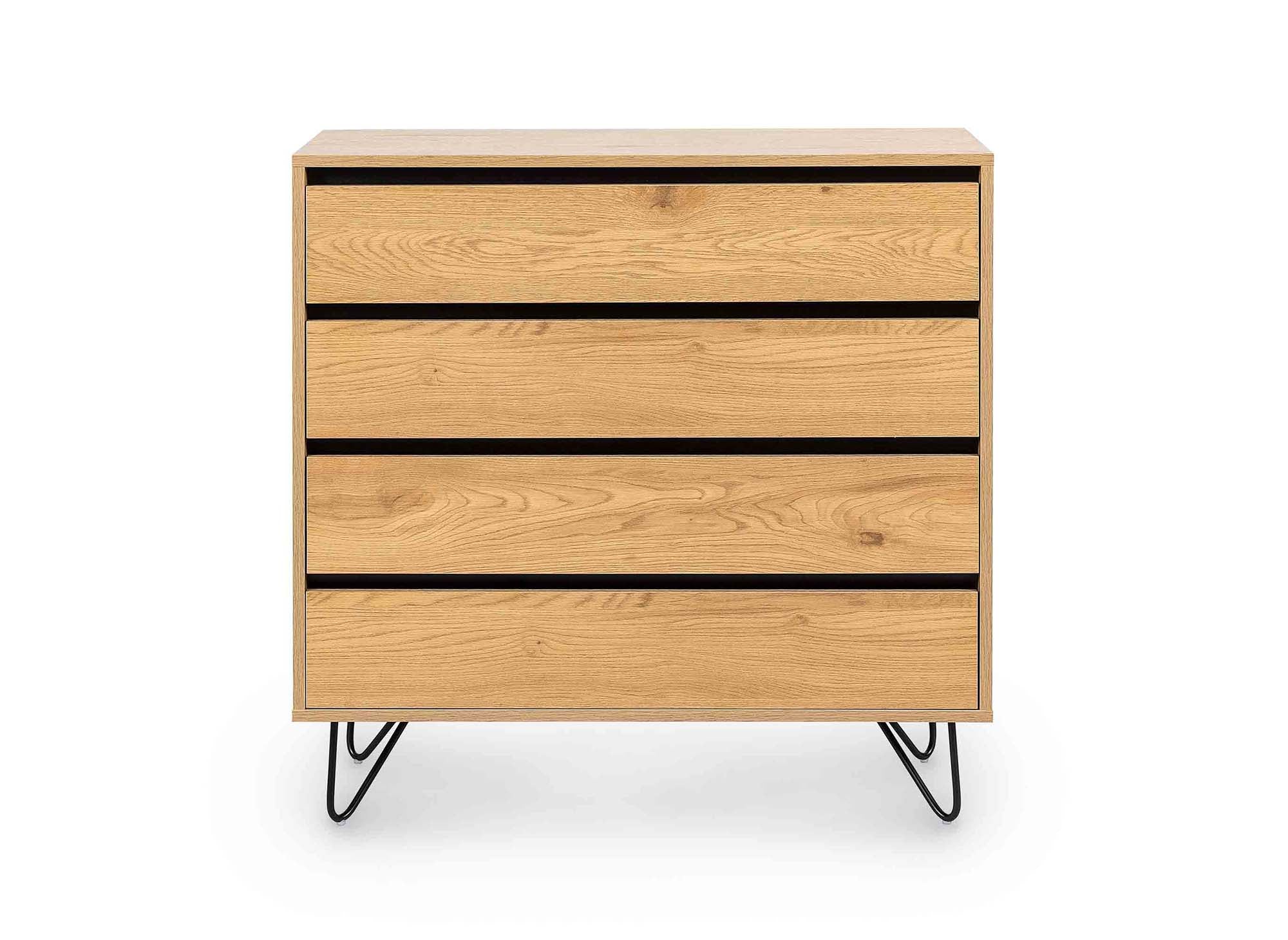 DARINA Kommode aus Holz mit 4 Schubladen
