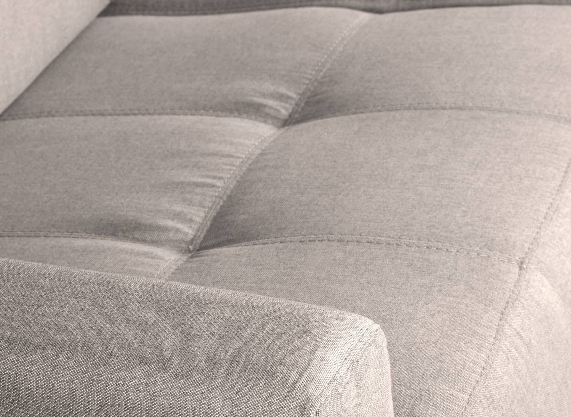LOUNA 3-Sitzer-Schlafsofa aus beigem Stoff mit Expressöffnung