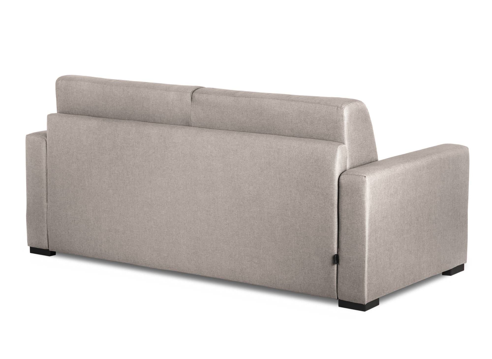 LOUNA 3-Sitzer-Schlafsofa aus beigem Stoff mit Expressöffnung