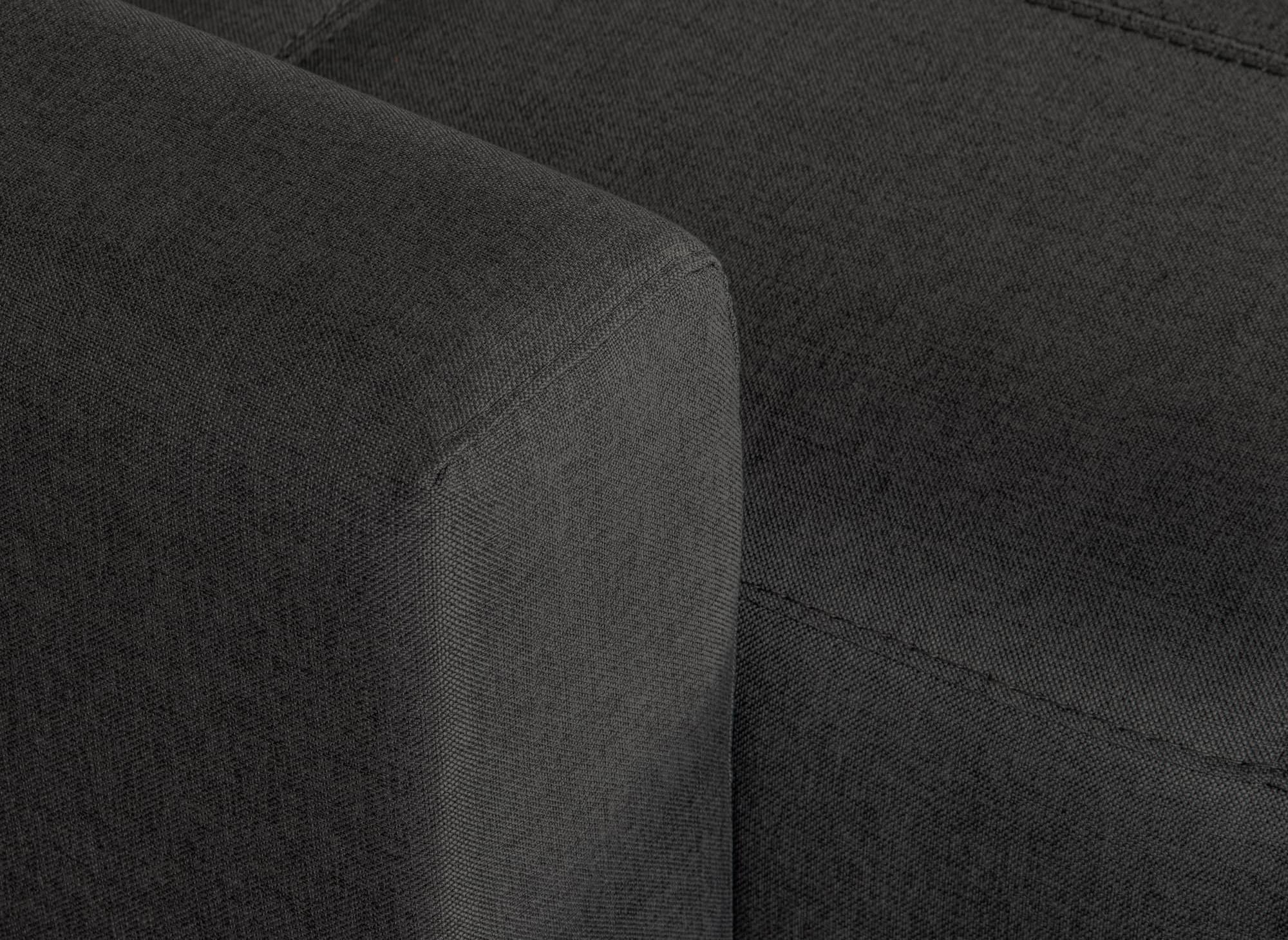 LOUNA Ecksofa mit Schlaffunktion und Express-Umbaumechanismus in Carbongrau