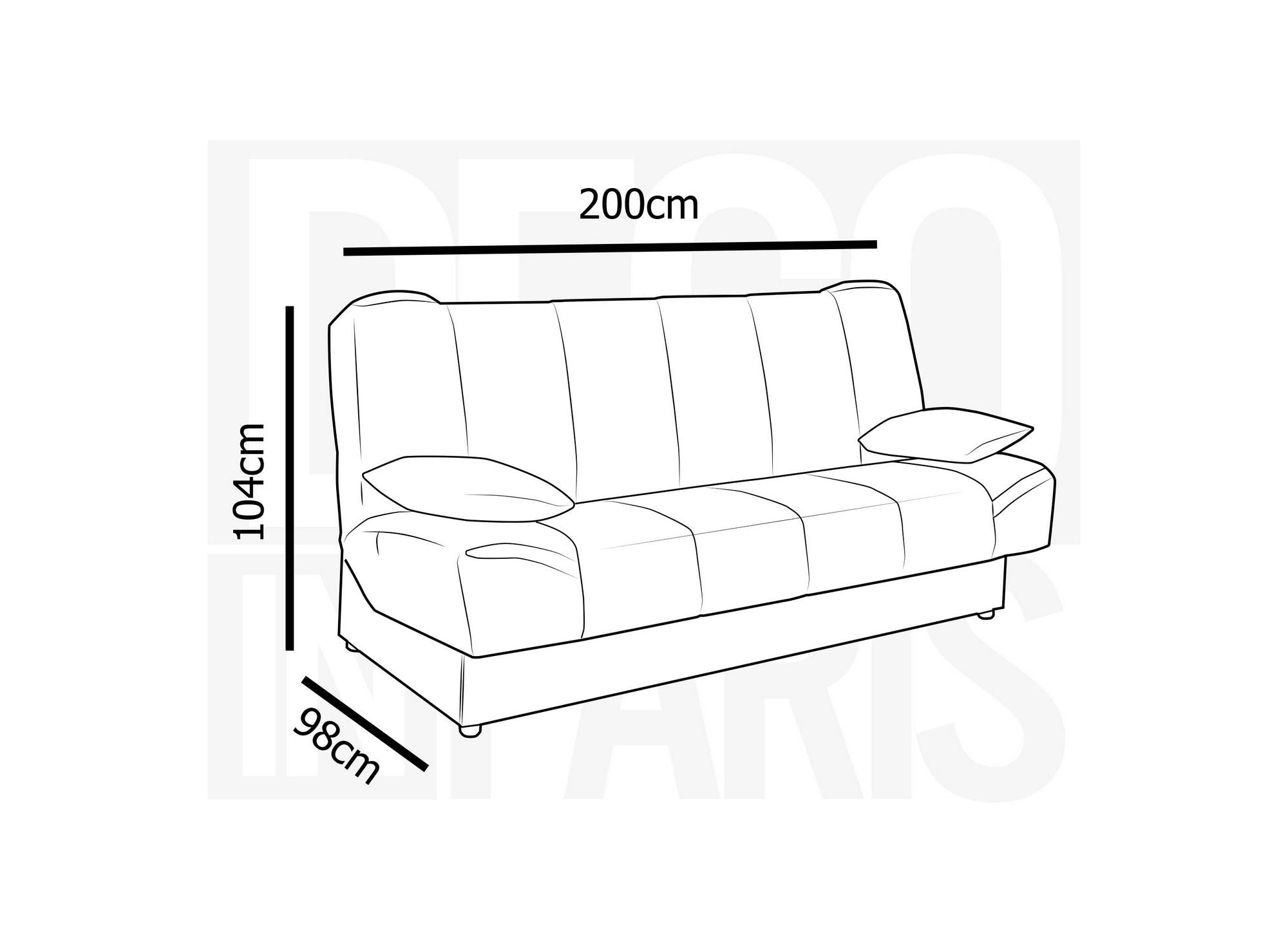 NATI graues Schlafsofa