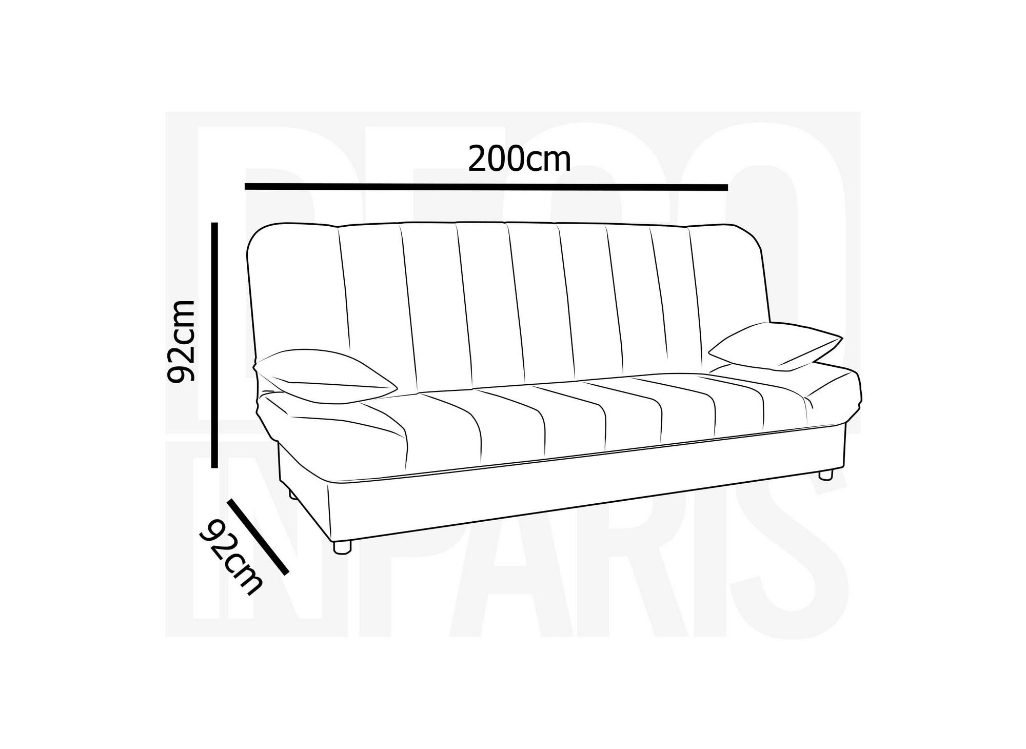 KOTI rotes Schlafsofa