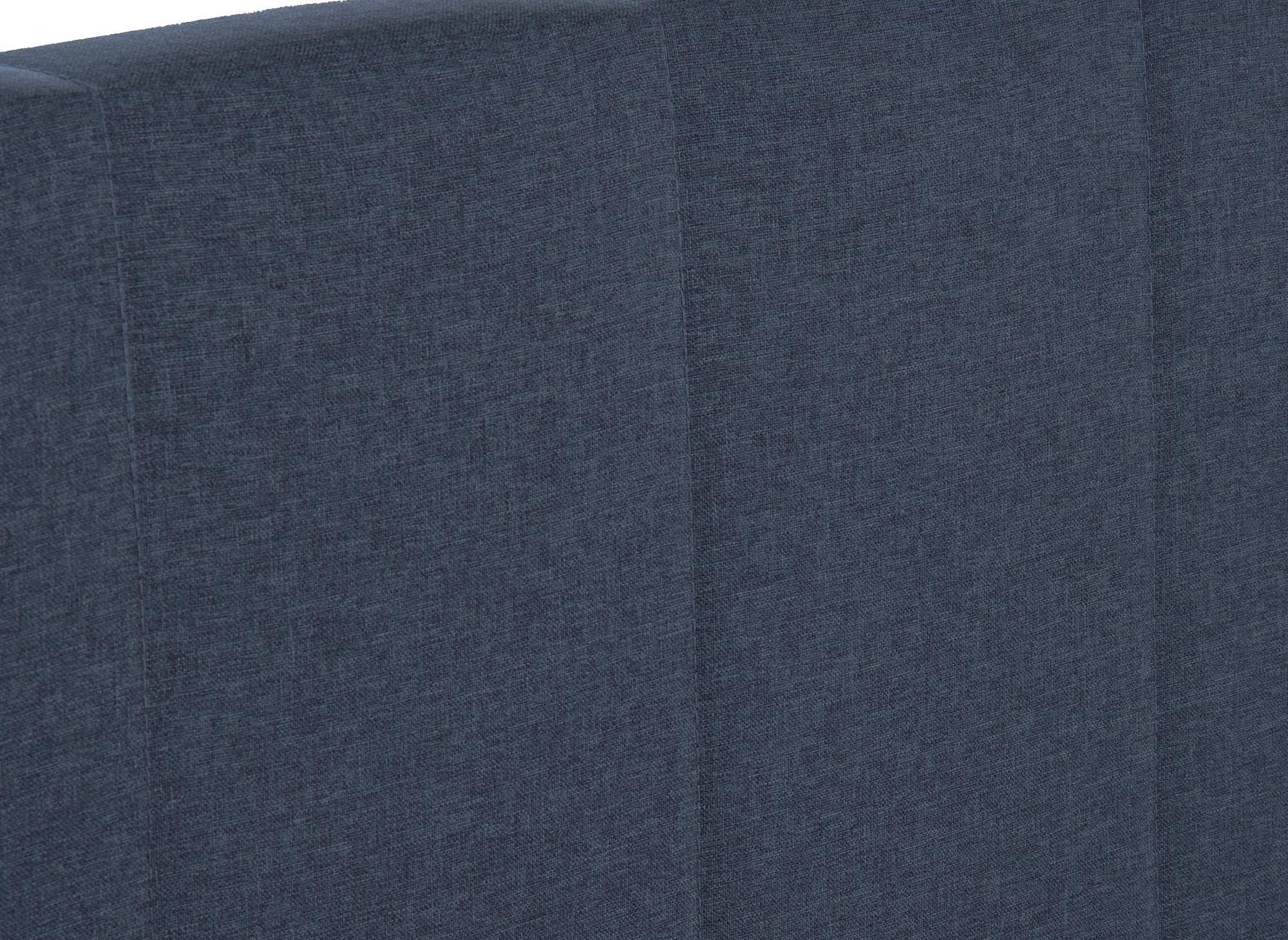 Boxspringbett 160x200 mit Bettkasten in blauem AKADIA-Stoff