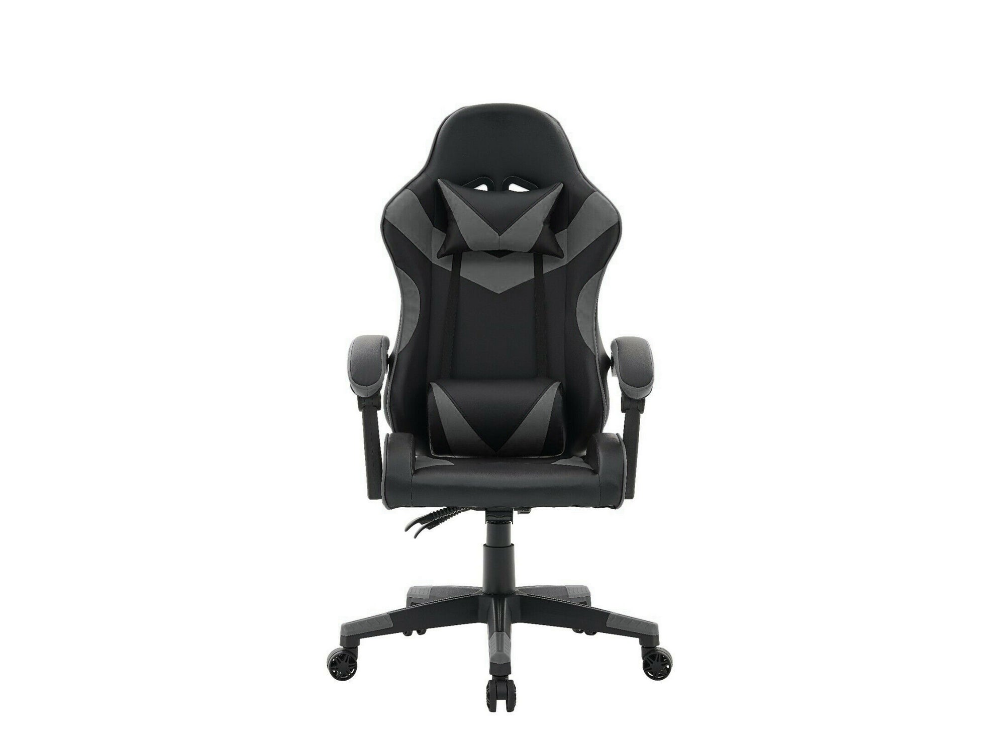 PIXEL Gaming-Stuhl aus Kunstleder in Schwarz und Grau