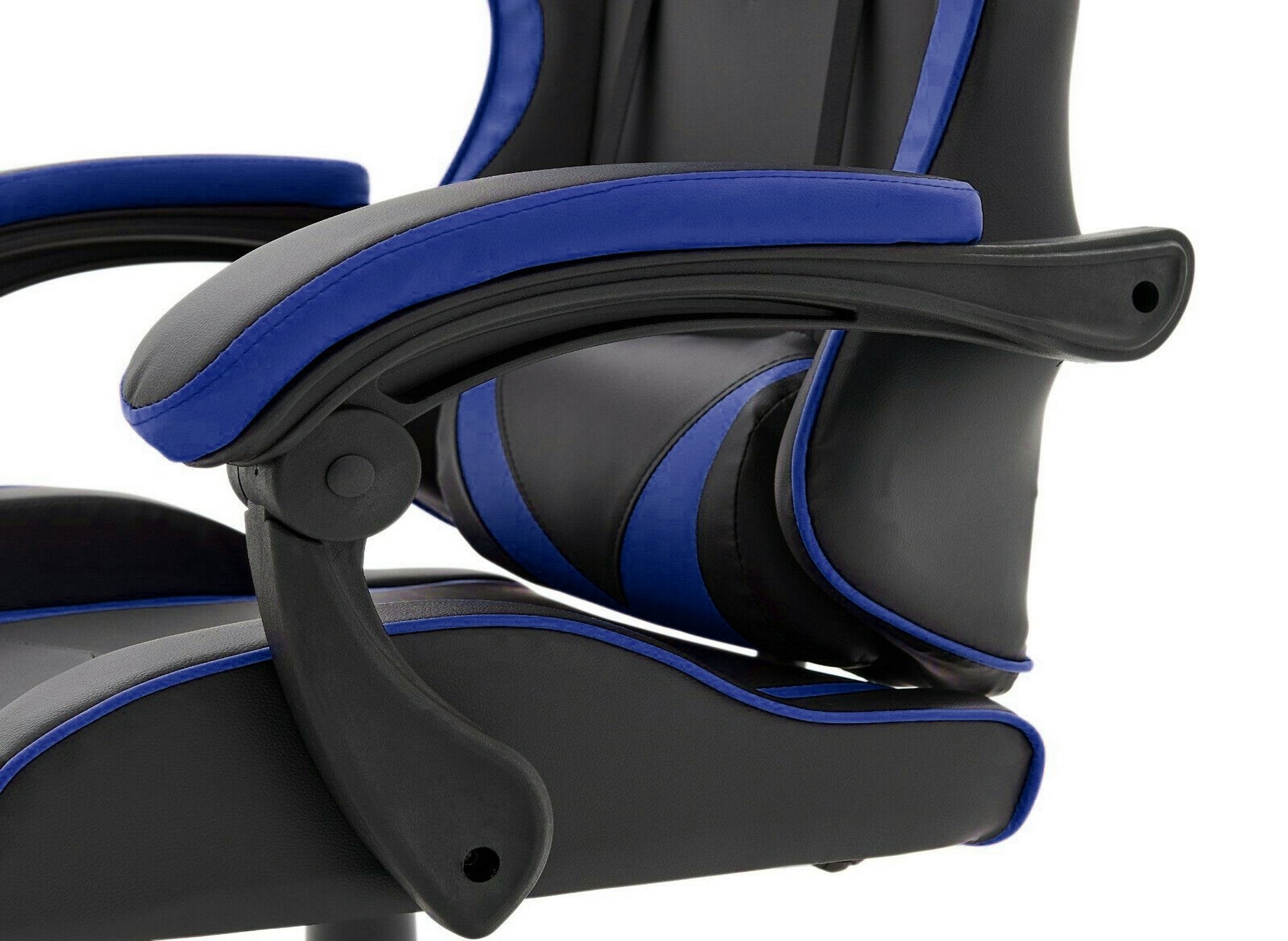 PIXEL Gaming-Stuhl aus Kunstleder in Schwarz und Blau