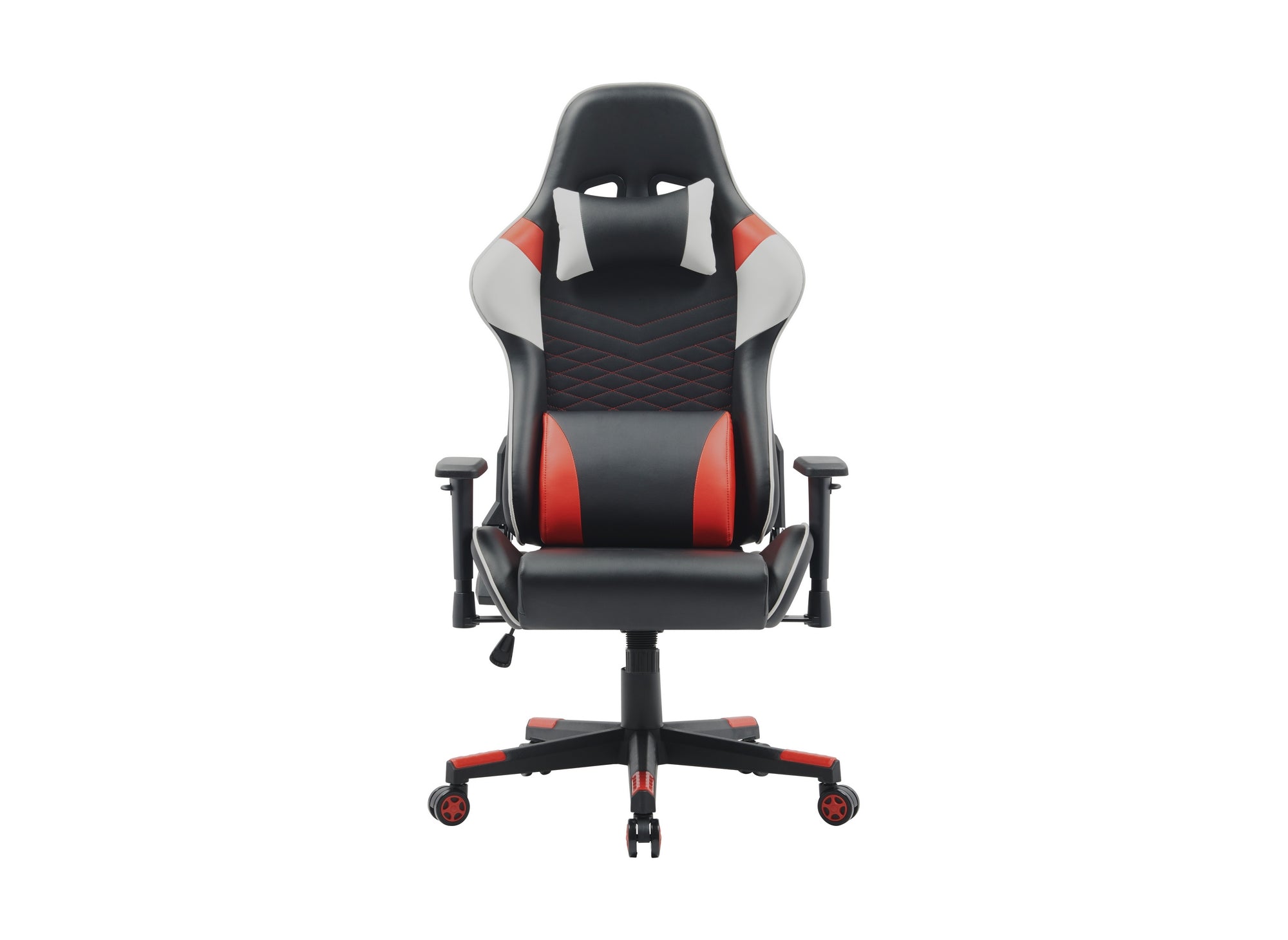 KIRA Gaming-Bürostuhl aus schwarzem, weißem und rotem Kunstleder