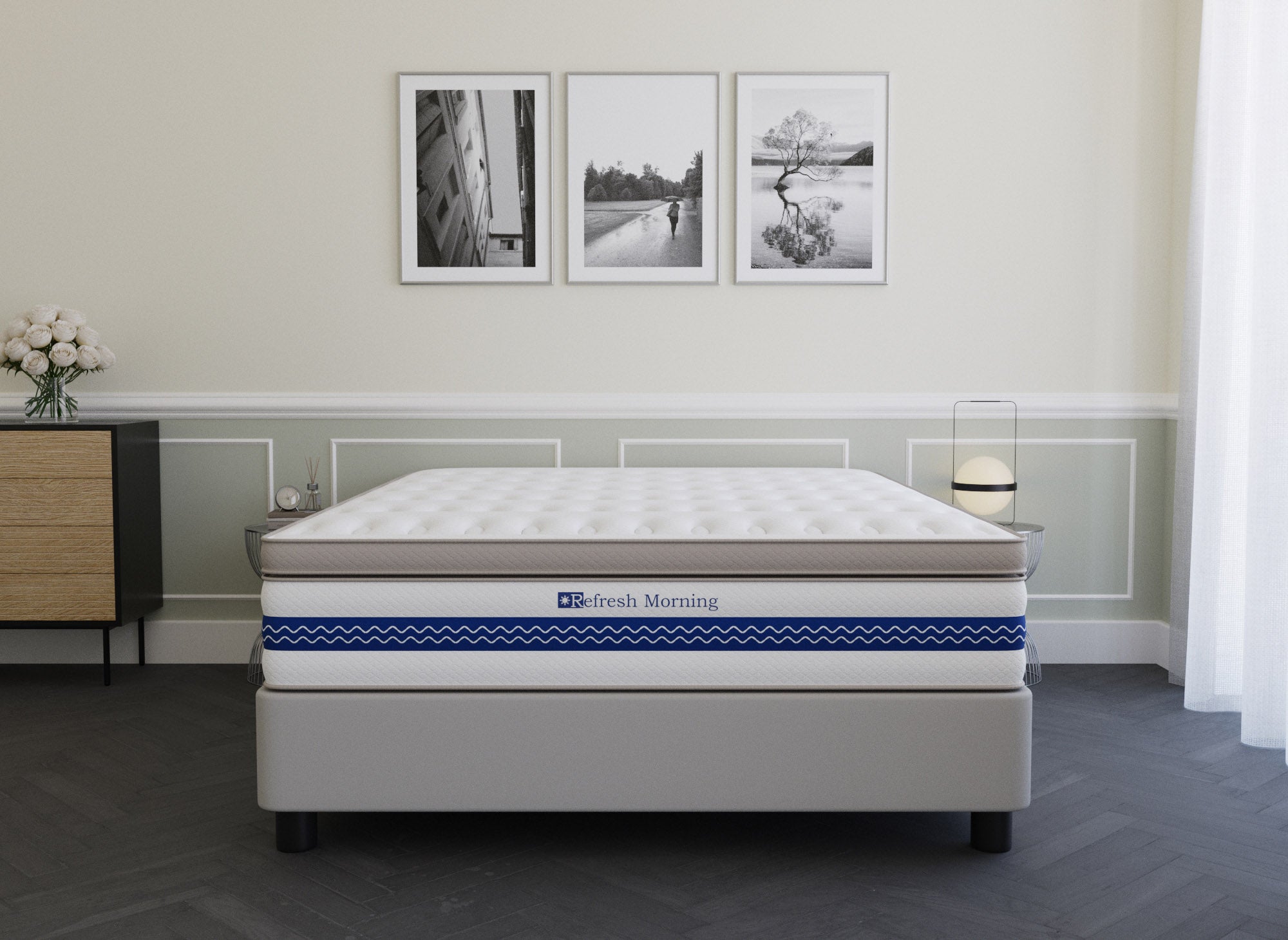 REFRESH Hybridmatratze 160 x 200 cm Taschenfedern und Memory Foam, 32 cm dick