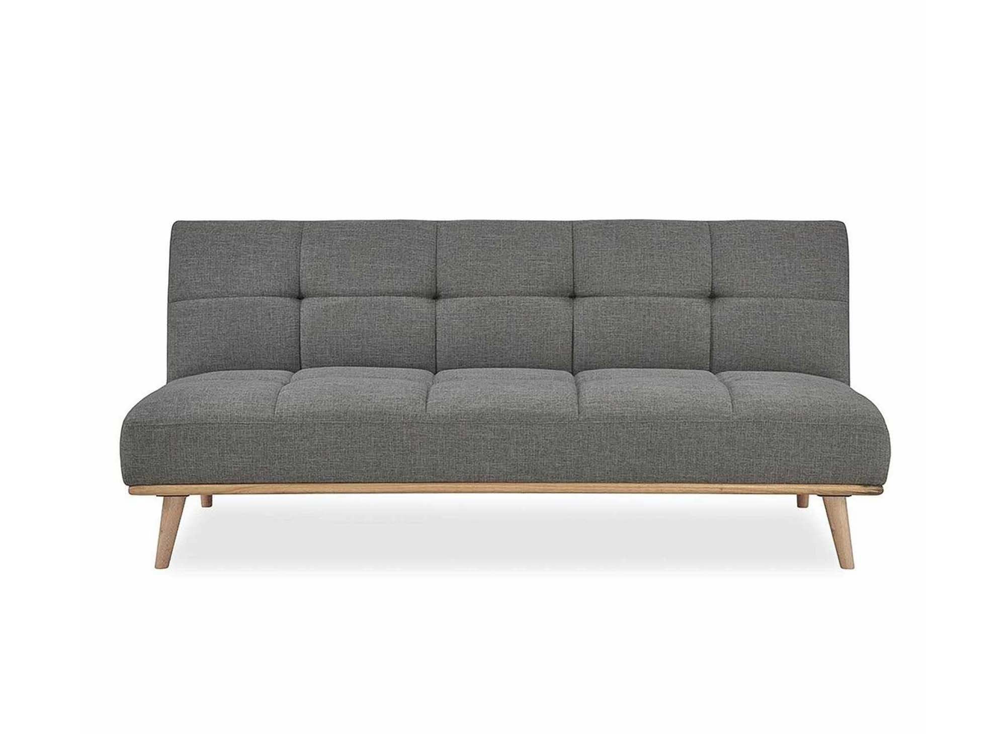 Skandinavisches 3-Sitzer-Schlafsofa JESSY, grau 