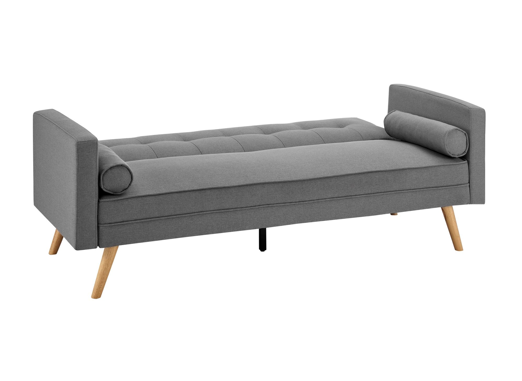 TANIA Schlafsofa aus grauem Stoff