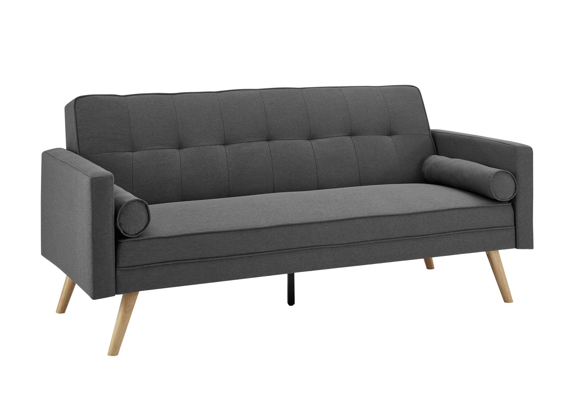 Dunkelgraues Schlafsofa aus TANIA-Stoff