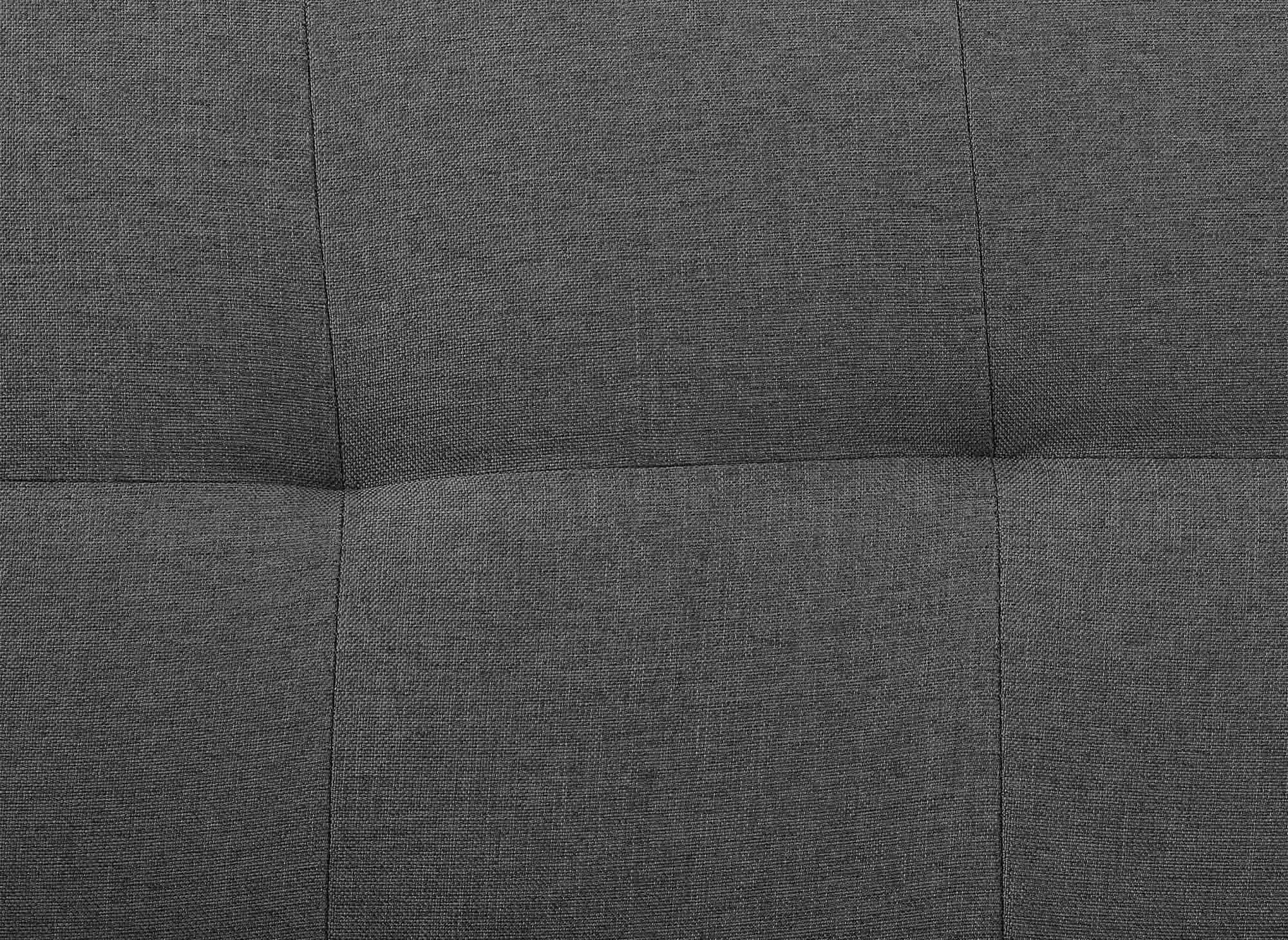 Dunkelgraues Schlafsofa aus TANIA-Stoff