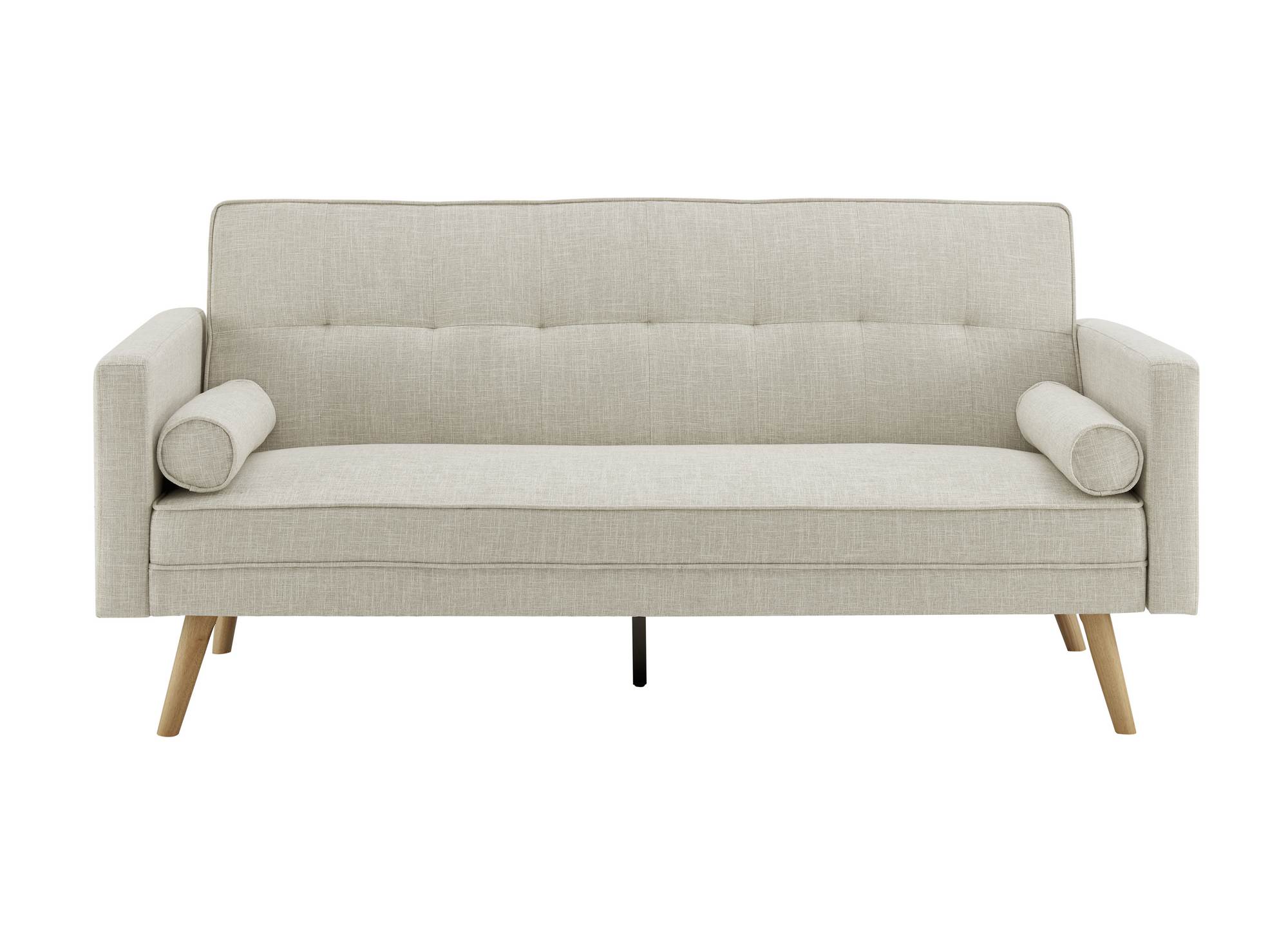 Beiges Stoffschlafsofa TANIA