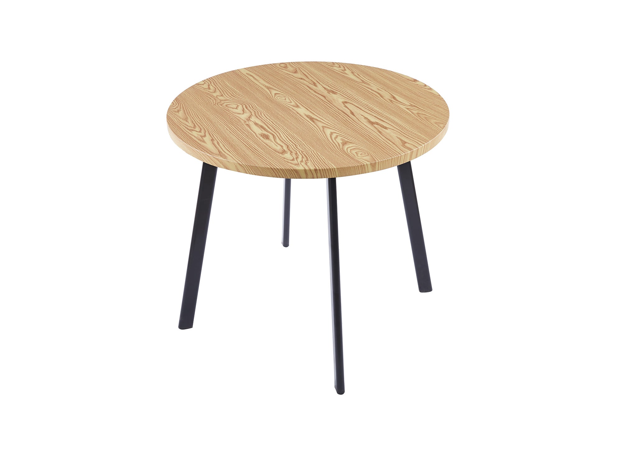 IRINA Esstisch-Set aus Holz mit 4 beigen Hockern