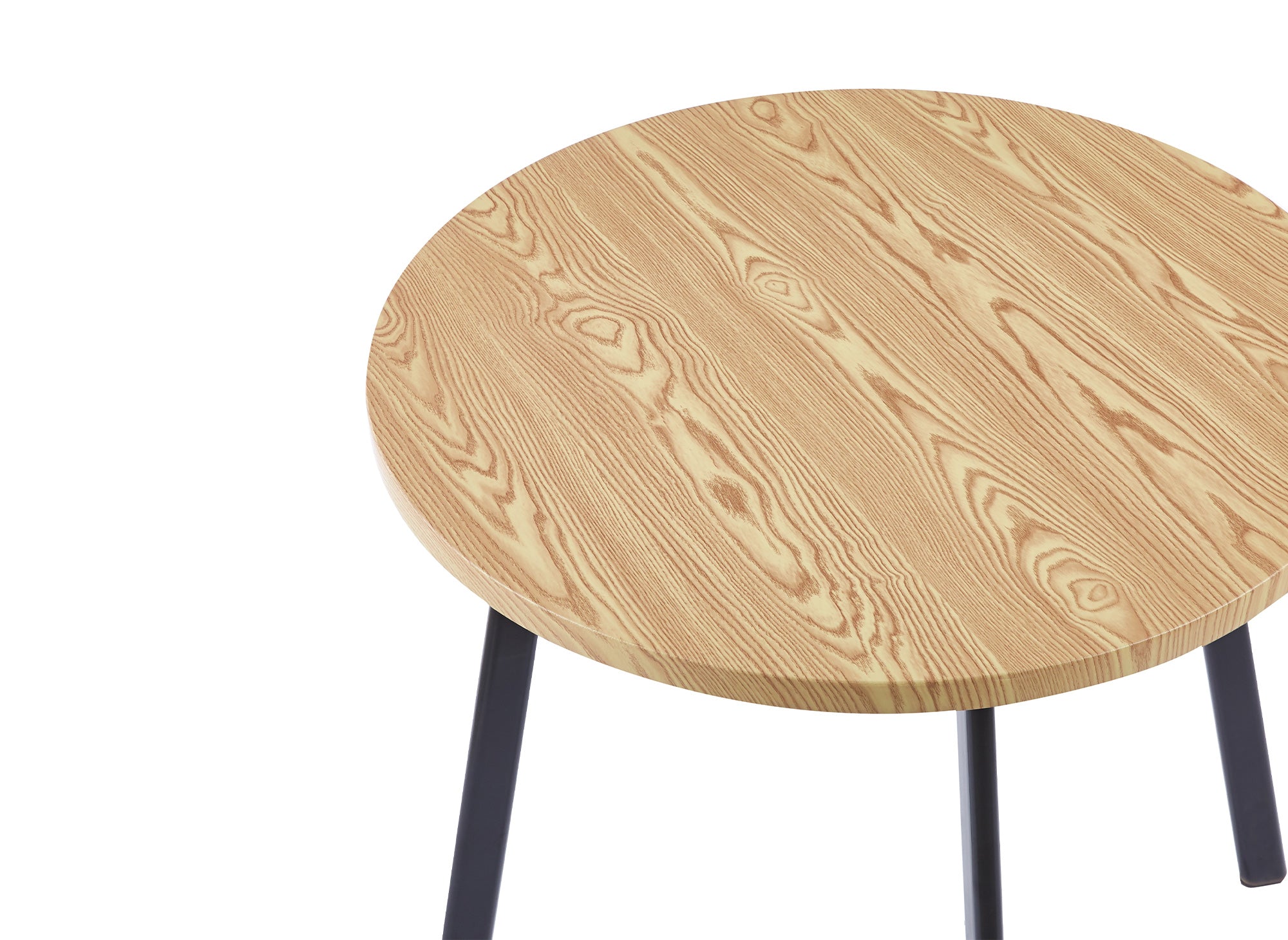 IRINA Esstisch-Set aus Holz mit 4 beigen Hockern