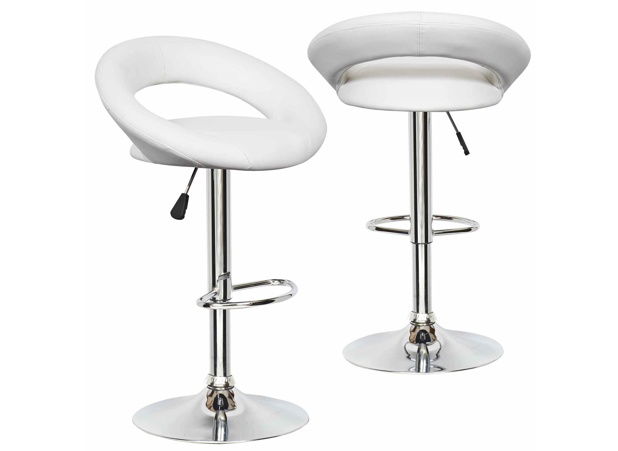 2er-Set weiße JETI-Barhocker