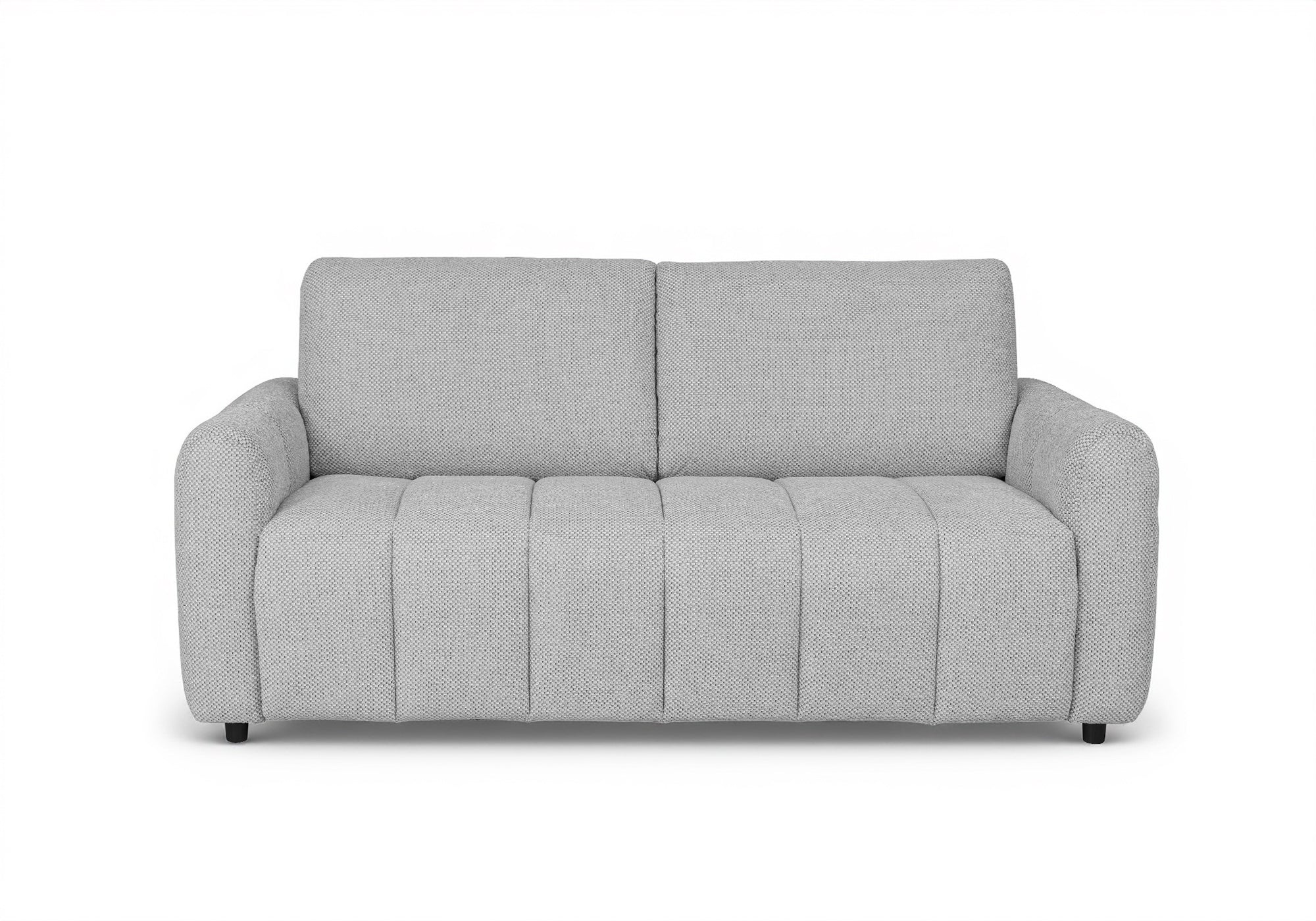 ISANDRO 3-Sitzer-Schlafsofa aus grauem Stoff