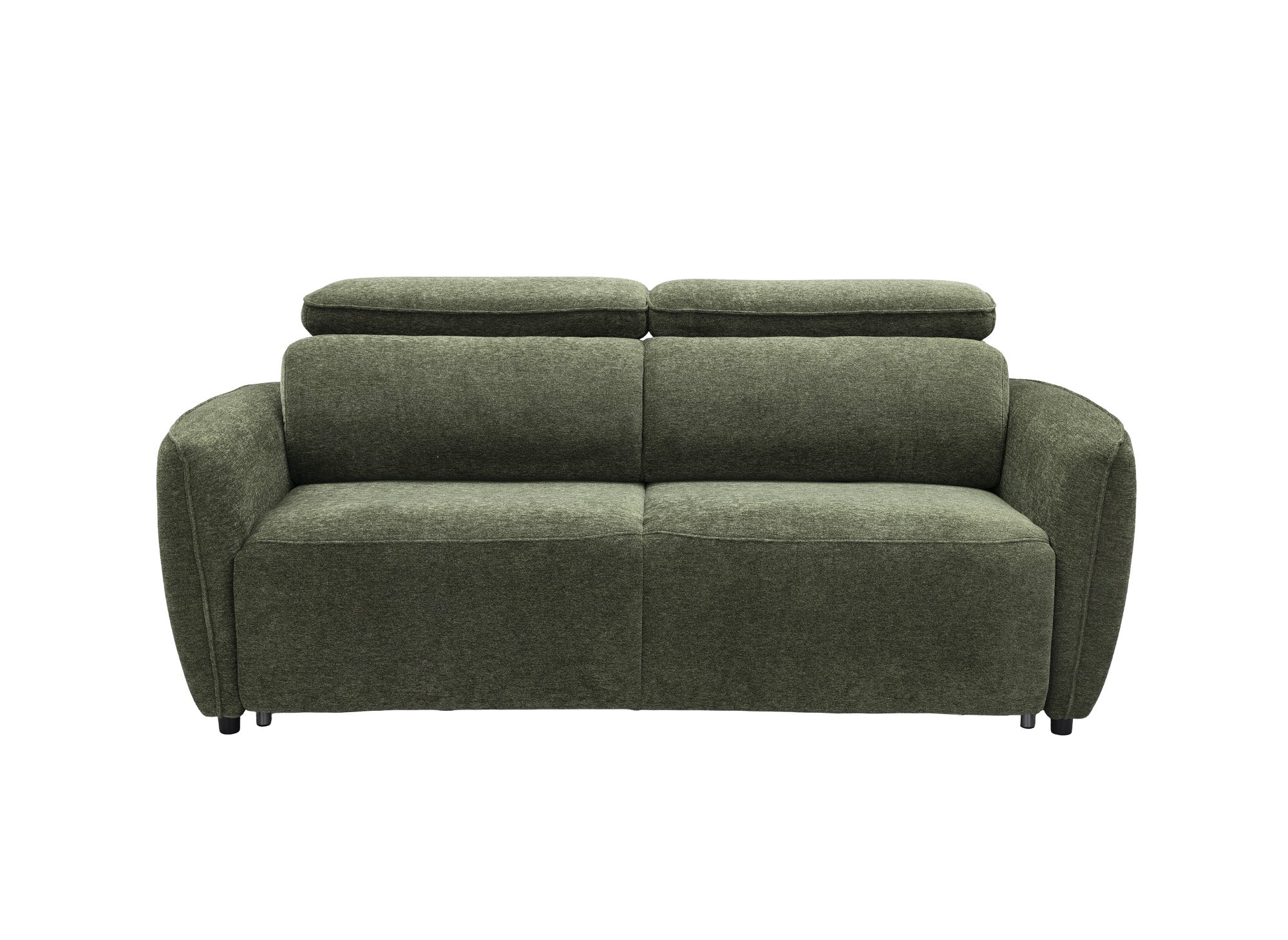 Express 3-Sitzer-Umwandelsofa aus grünem Strukturstoff JACINTHE