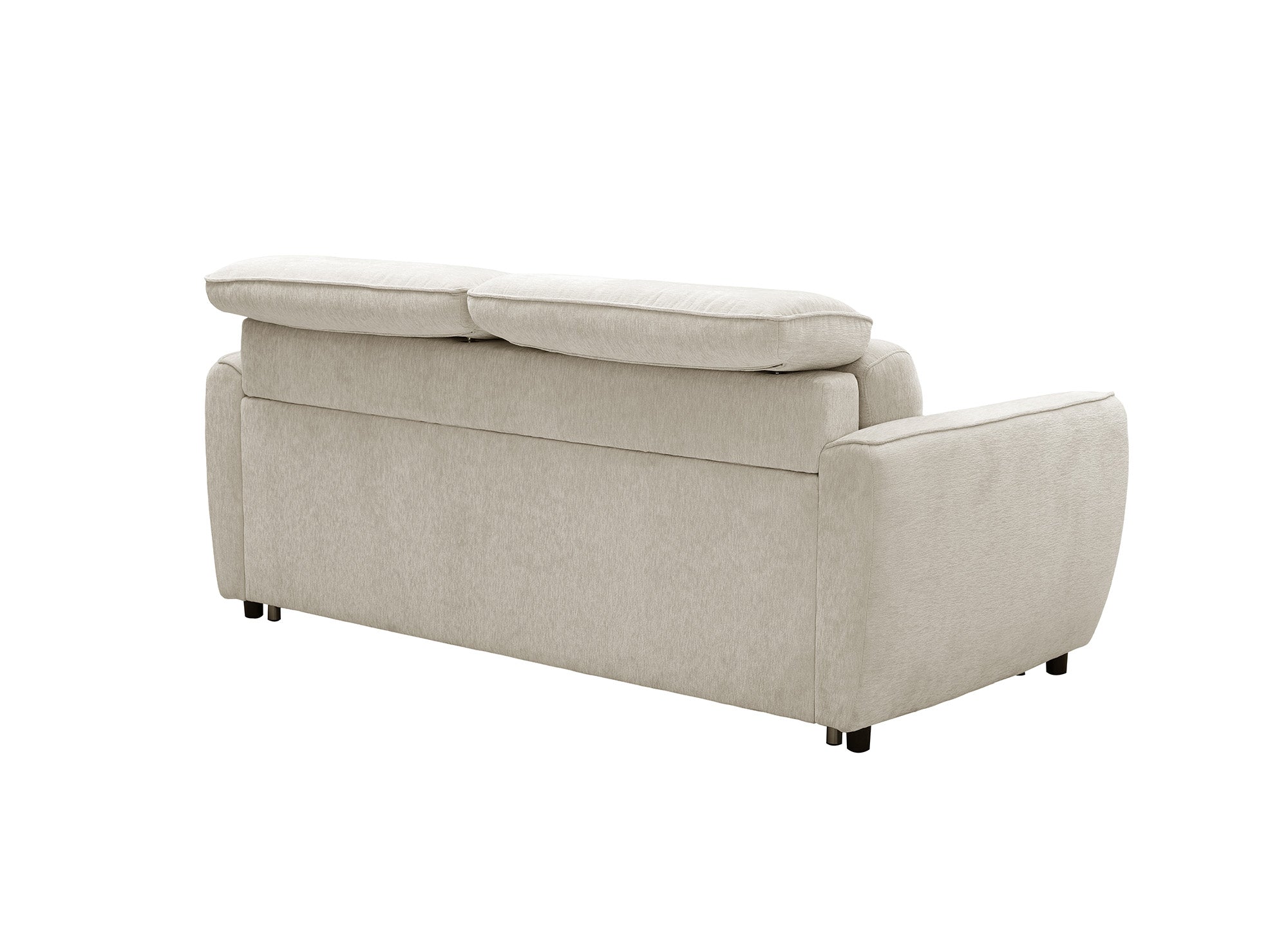 Express 3-Sitzer-Umbausofa aus beigem Strukturstoff JACINTHE