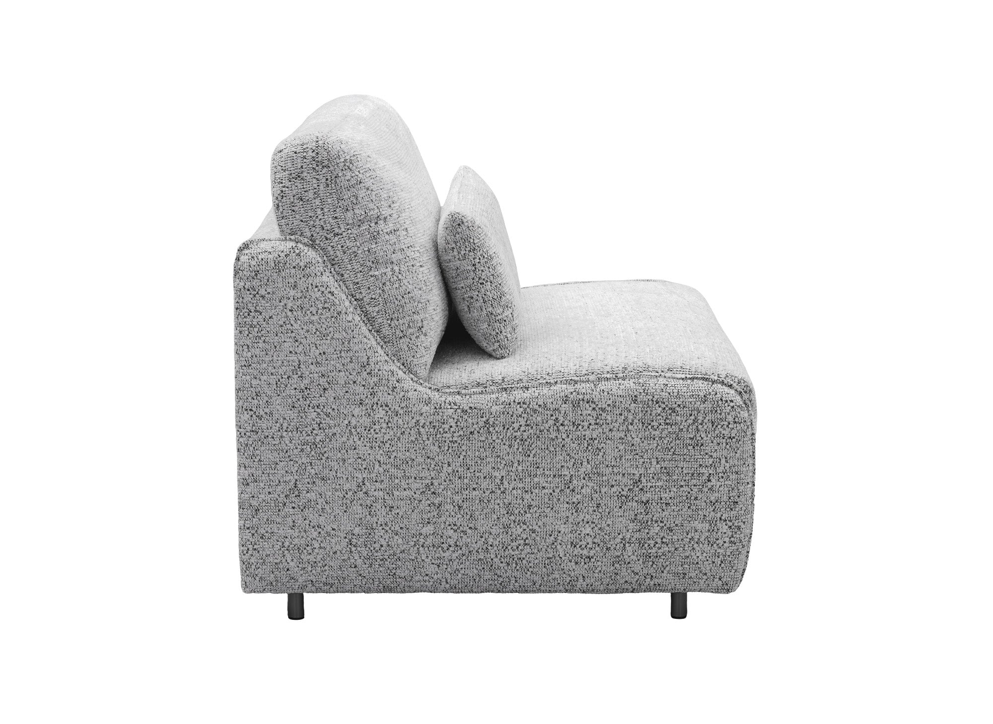 Express 1-Sitzer-Umbausofa aus grauem Frotteestoff IMELDA
