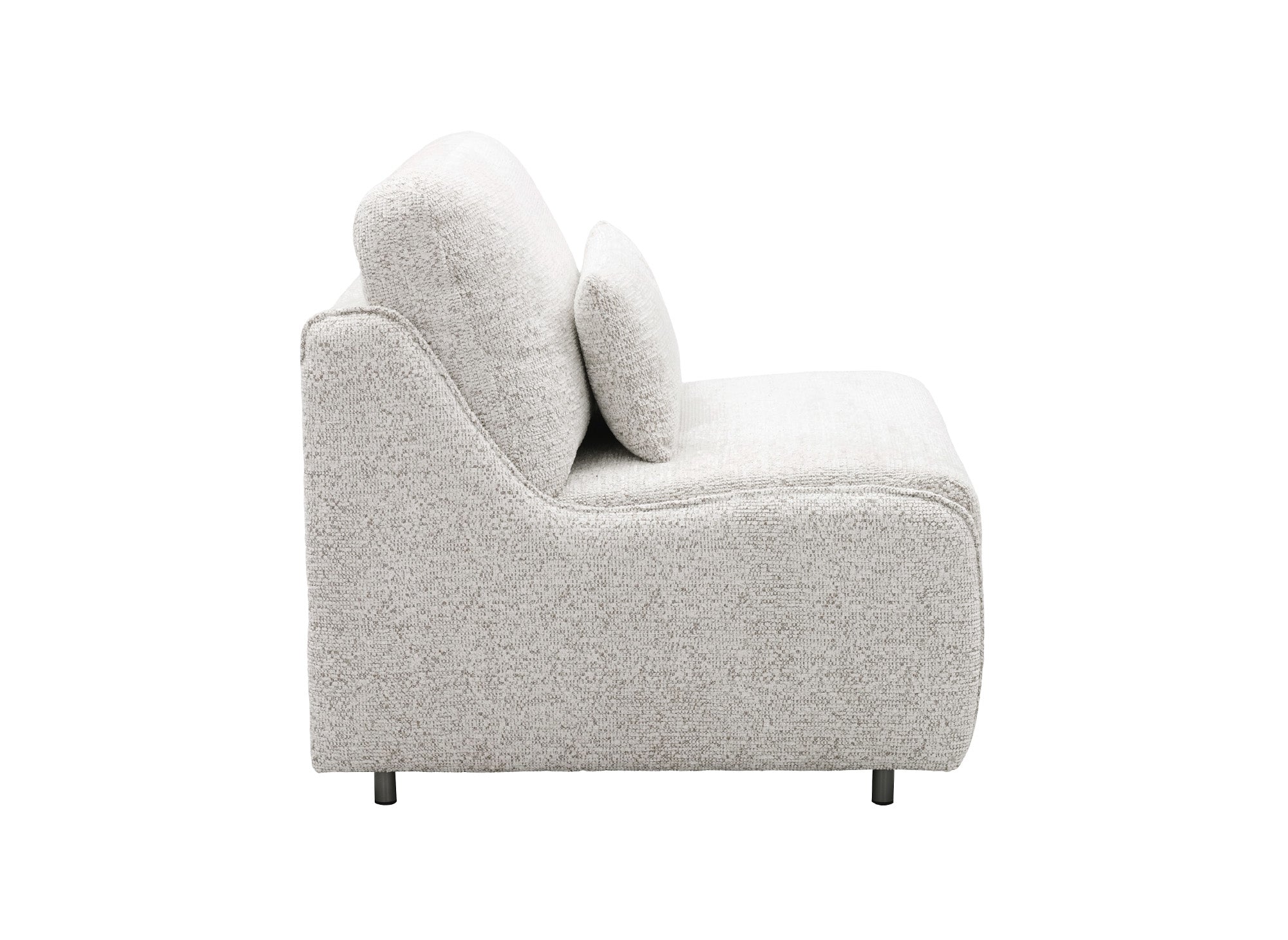 Express 1-Sitzer-Umbausofa aus beigem Frotteestoff IMELDA