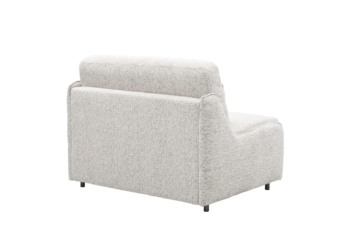 Express 1-Sitzer-Umbausofa aus beigem Frotteestoff IMELDA