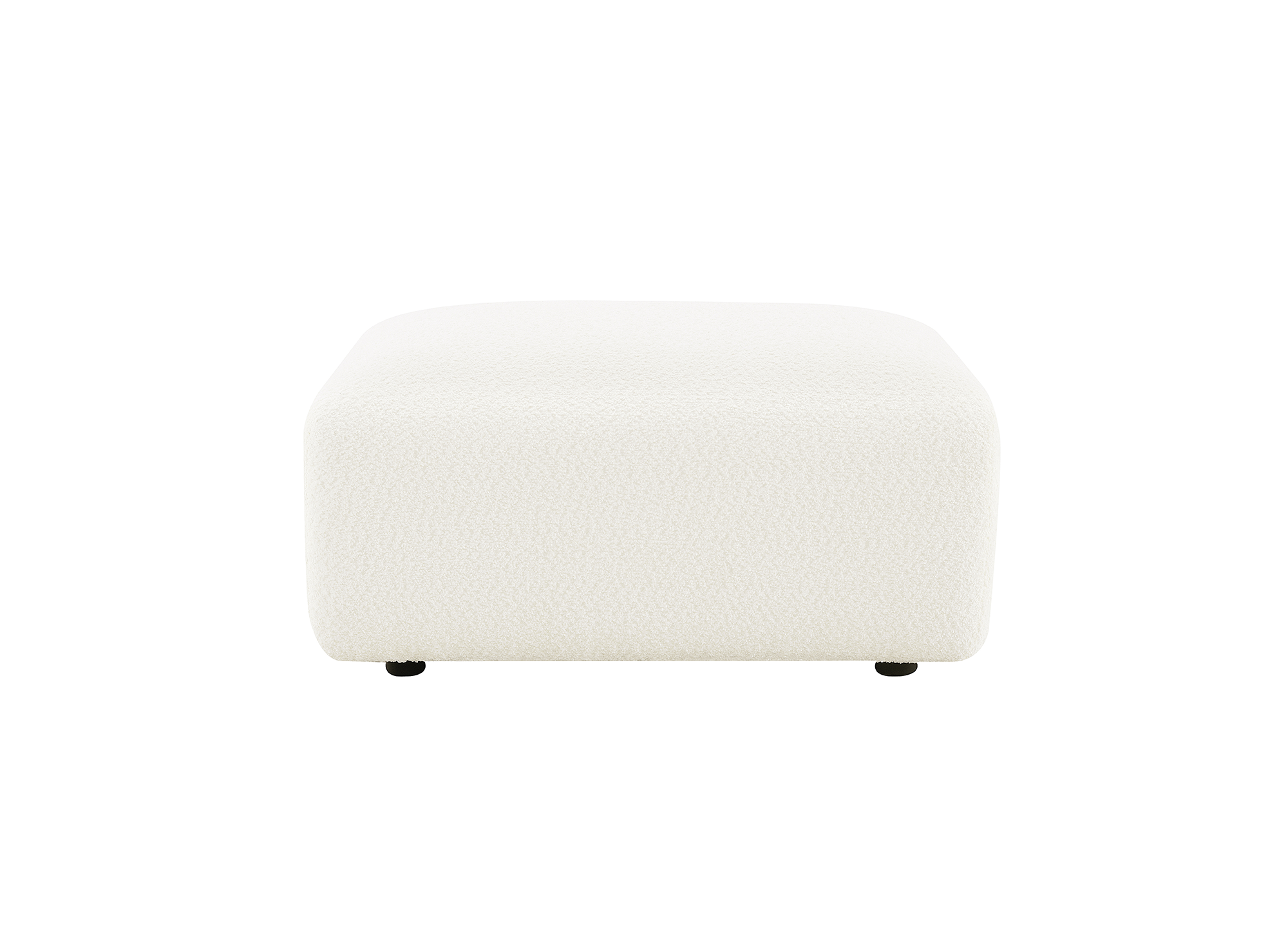 NYLA ecruweißer Frottee-Pouf