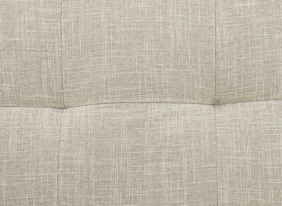 Banquette clic clac beige en tissu TANIA - DécoInParis