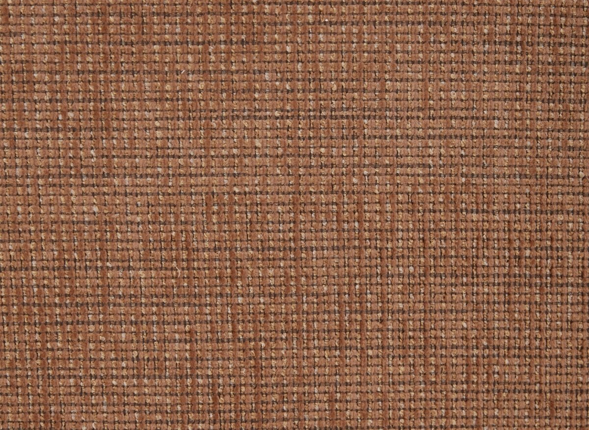 Canapé 3 places en velours chiné terracotta CARLOTA - DécoInParis