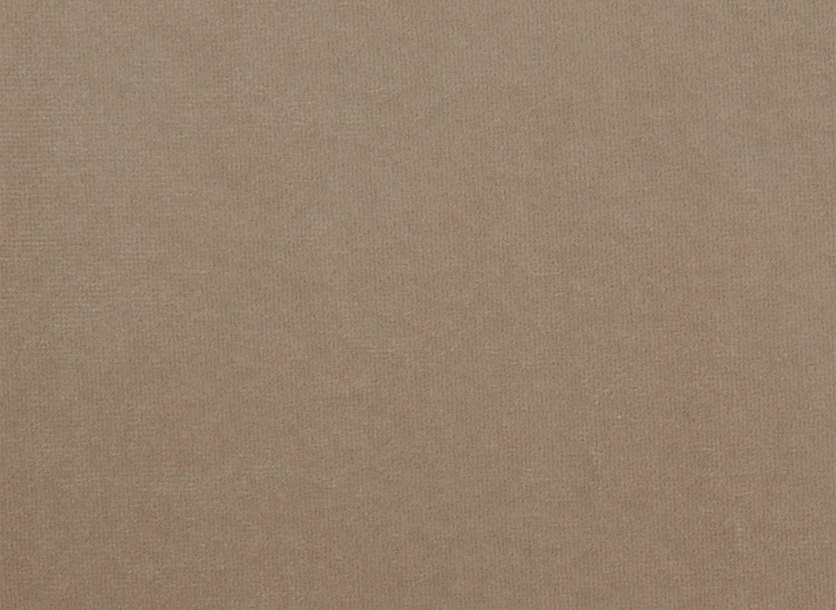 Canapé capitonné chesterfield d'angle réversible en velours beige CARMEN - DécoInParis