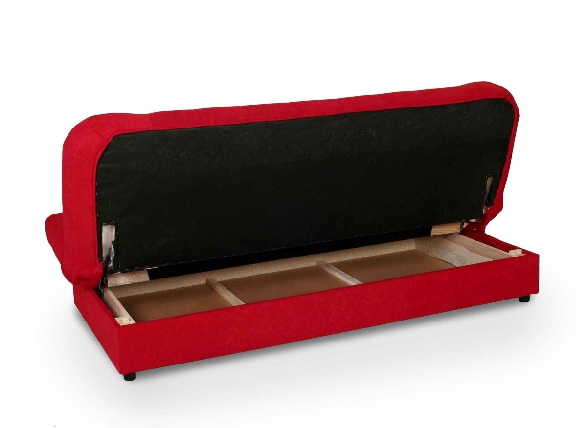 Canapé clic - clac convertible rouge KOTI - DécoInParis