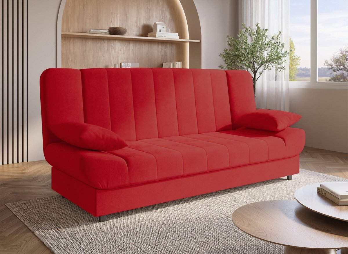 Canapé clic - clac convertible rouge KOTI - DécoInParis