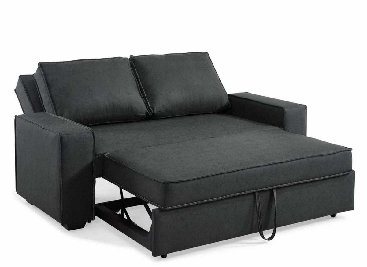 Canapé convertible 3 places gris JAMES - DécoInParis