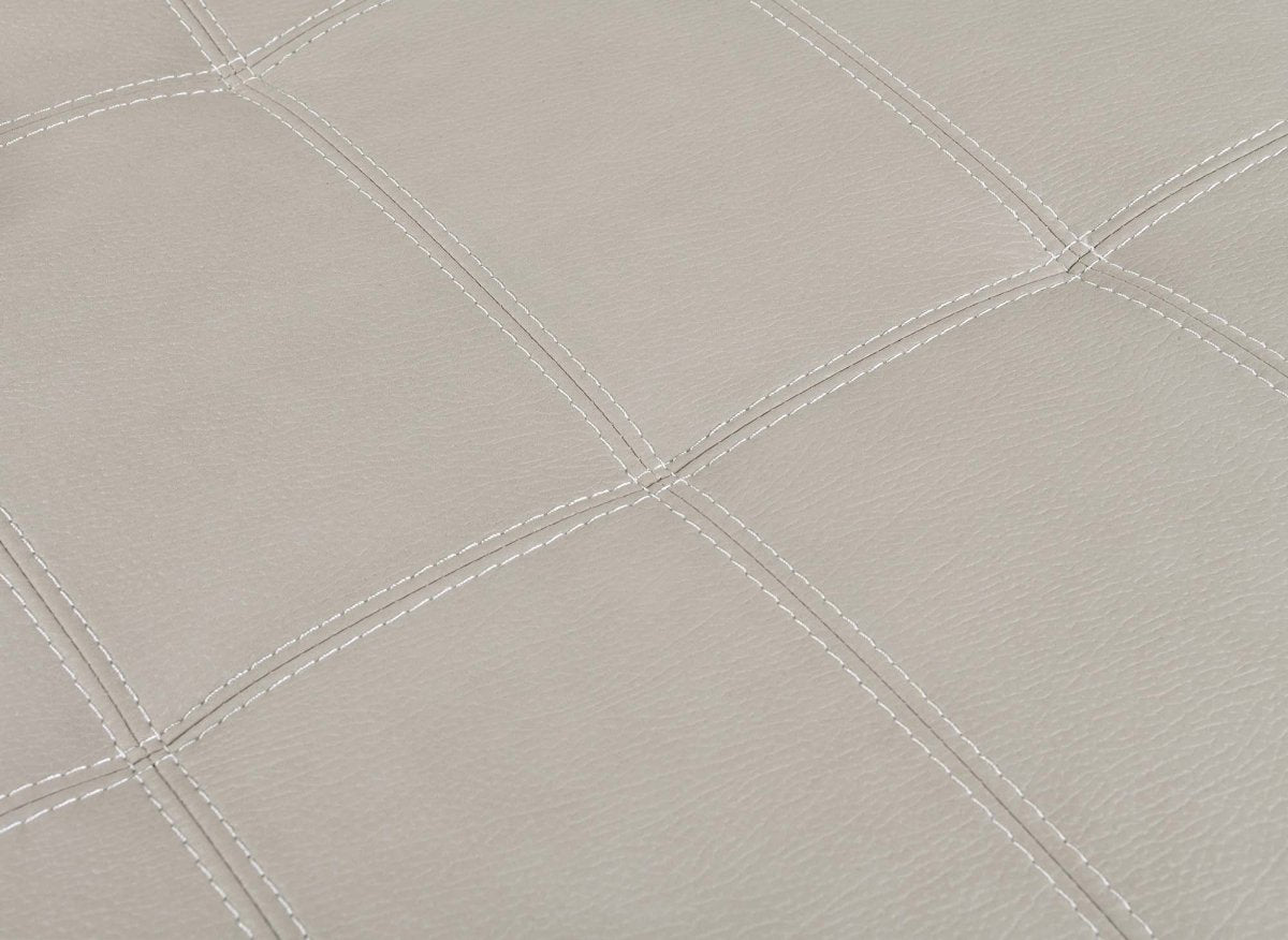 Canapé convertible et panoramique avec coffre de rangement en tissu beige OLIVER - Angle Gauche - DécoInParis