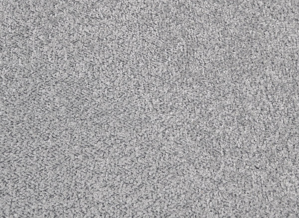 Canapé droit 3 places convertible avec coffre en tissu bouclette gris LAUDINE - DécoInParis