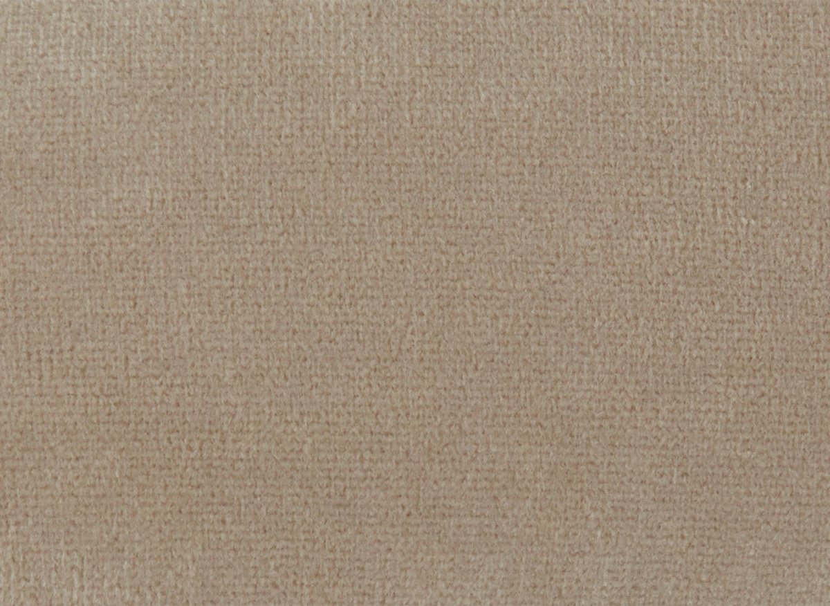 Canapé fixe 2 places capitonné chesterfield velours beige CARMEN - DécoInParis