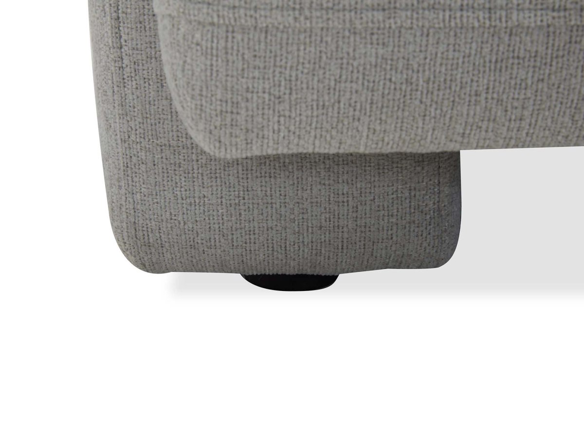 Canapé fixe 2 places en tissu gris AYLINE - DécoInParis