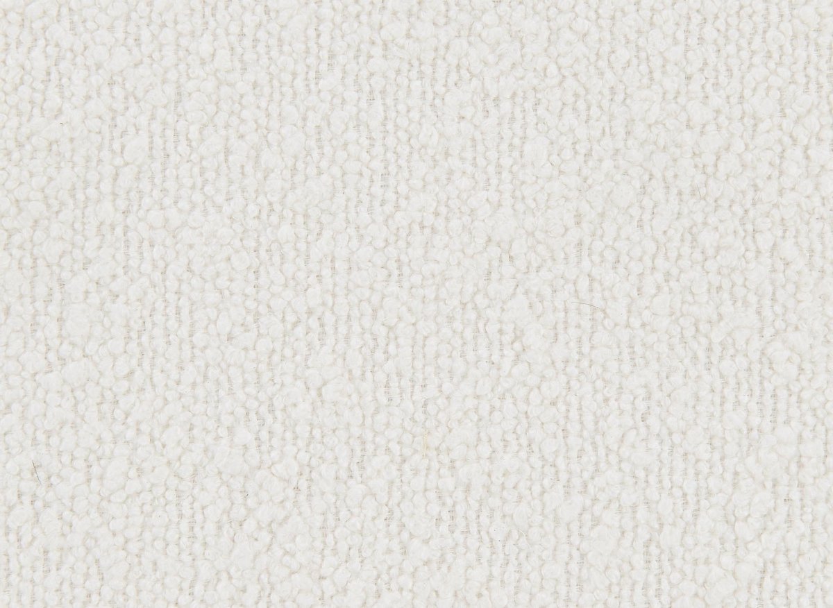 Canapé fixe 3 places effet peau de mouton blanc écru BELLA - DécoInParis