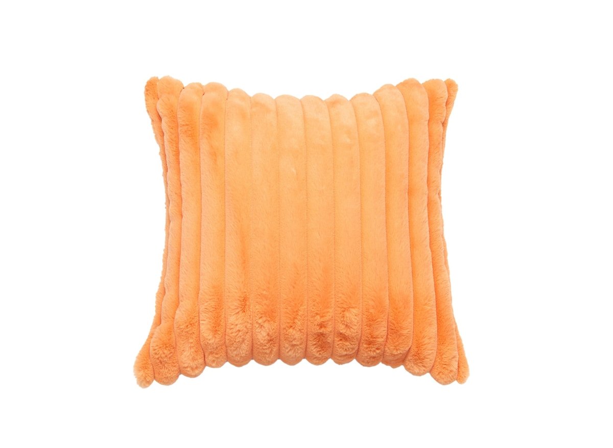 Cord-Kissen in Fell-Optik orange 45x45 cm URBAIN