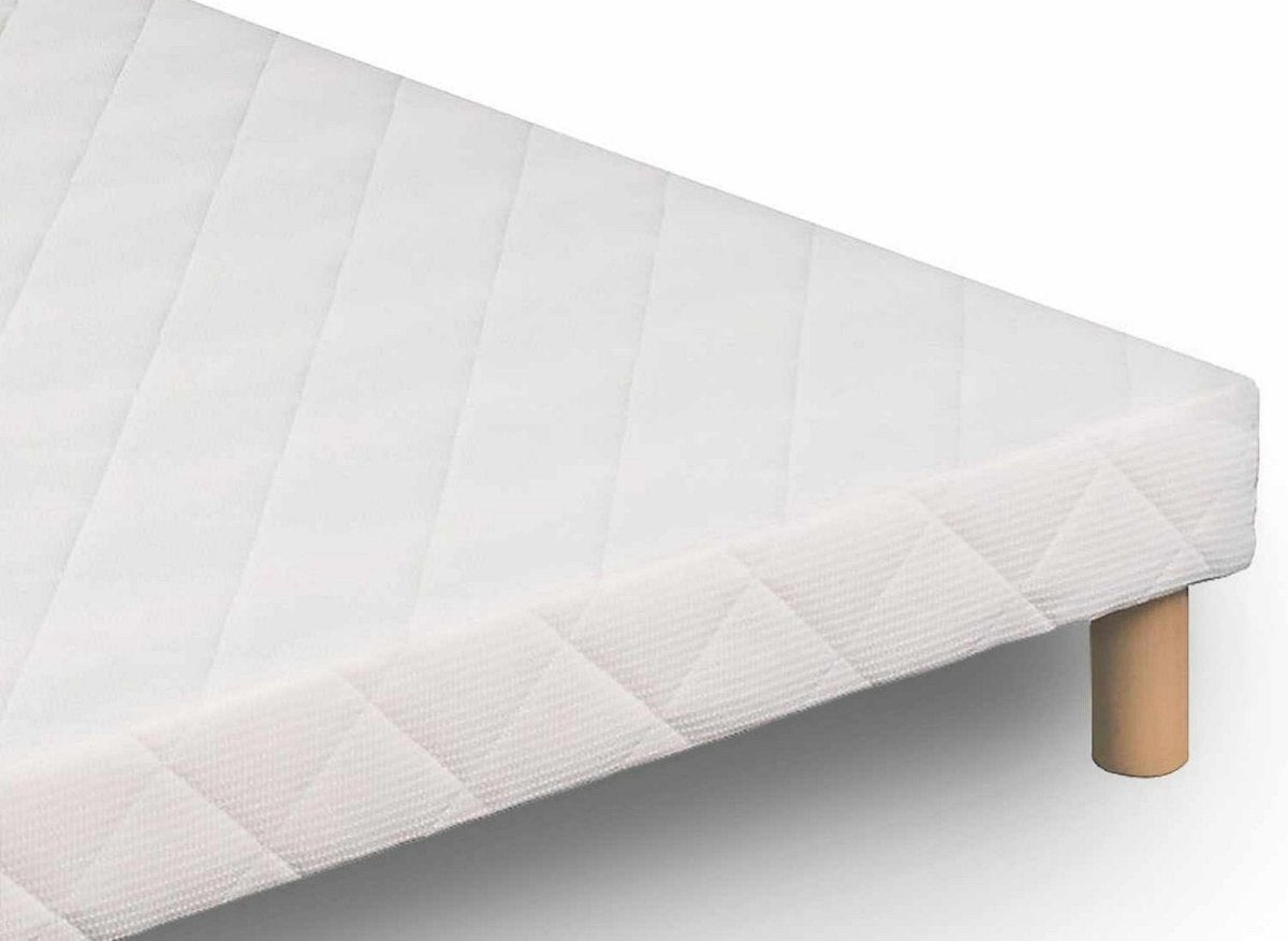 Ensemble 140x190 sommier tapissier & Matelas en mousse 15 cm - WOLK - DécoInParis