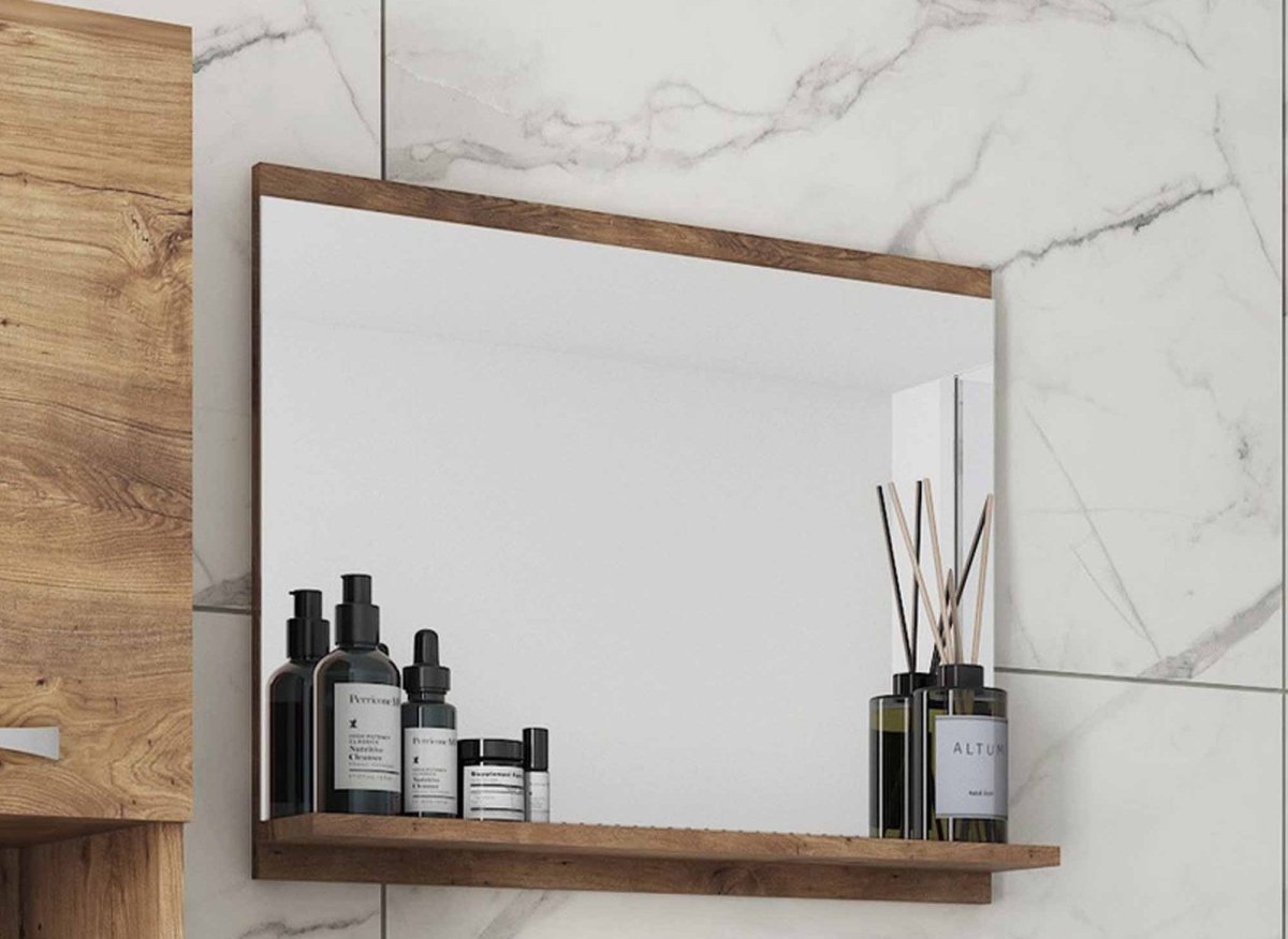 Ensemble meubles salle de bain design suspendu - Bois clair HARMONY - DécoInParis