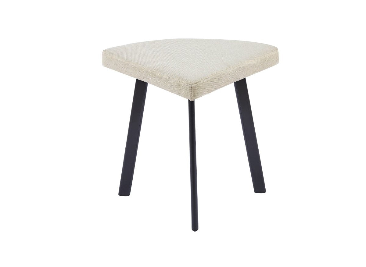 Ensemble table à manger en bois avec 4 tabourets beige IRINA - DécoInParis
