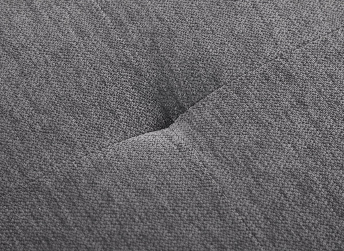Fauteuil convertible en tissu texturé doux gris NATHEO - DécoInParis