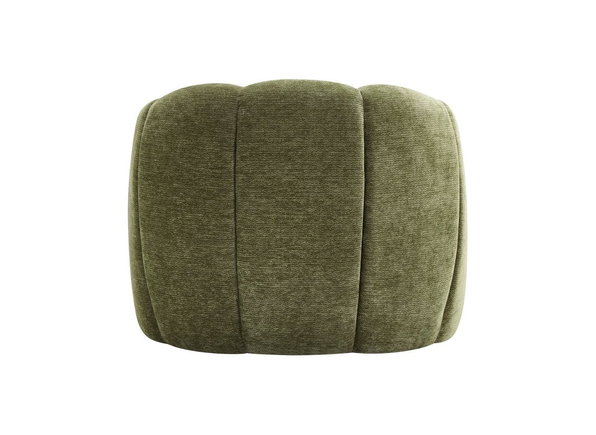 Fauteuil design en velours vert d'eau SENY - DécoInParis