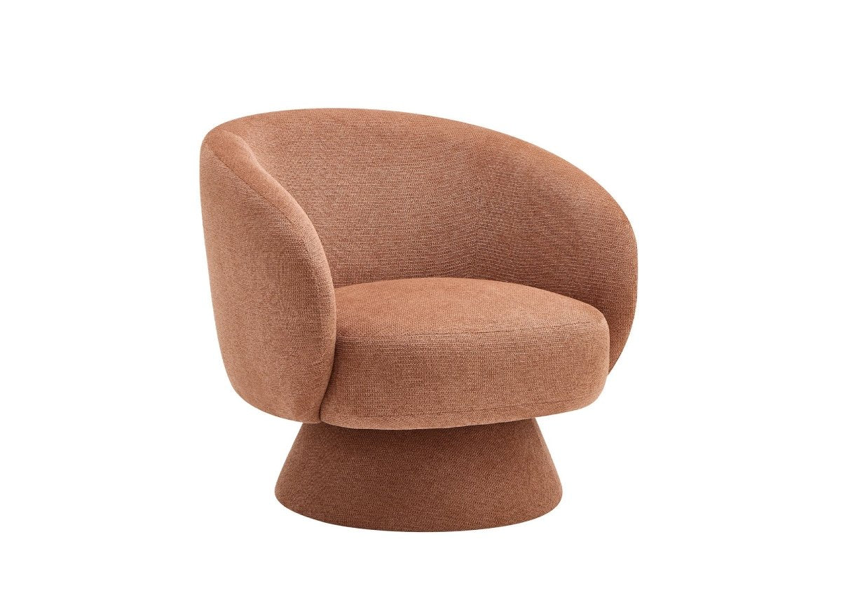 Fauteuil pivotant terracotta SENZ - DécoInParis