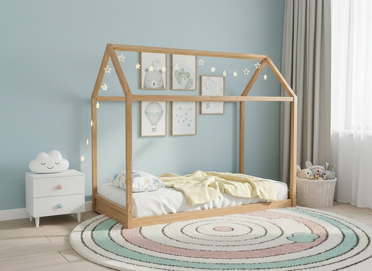 Lit cabane en bois 90 x 190 cm POPY - DécoInParis