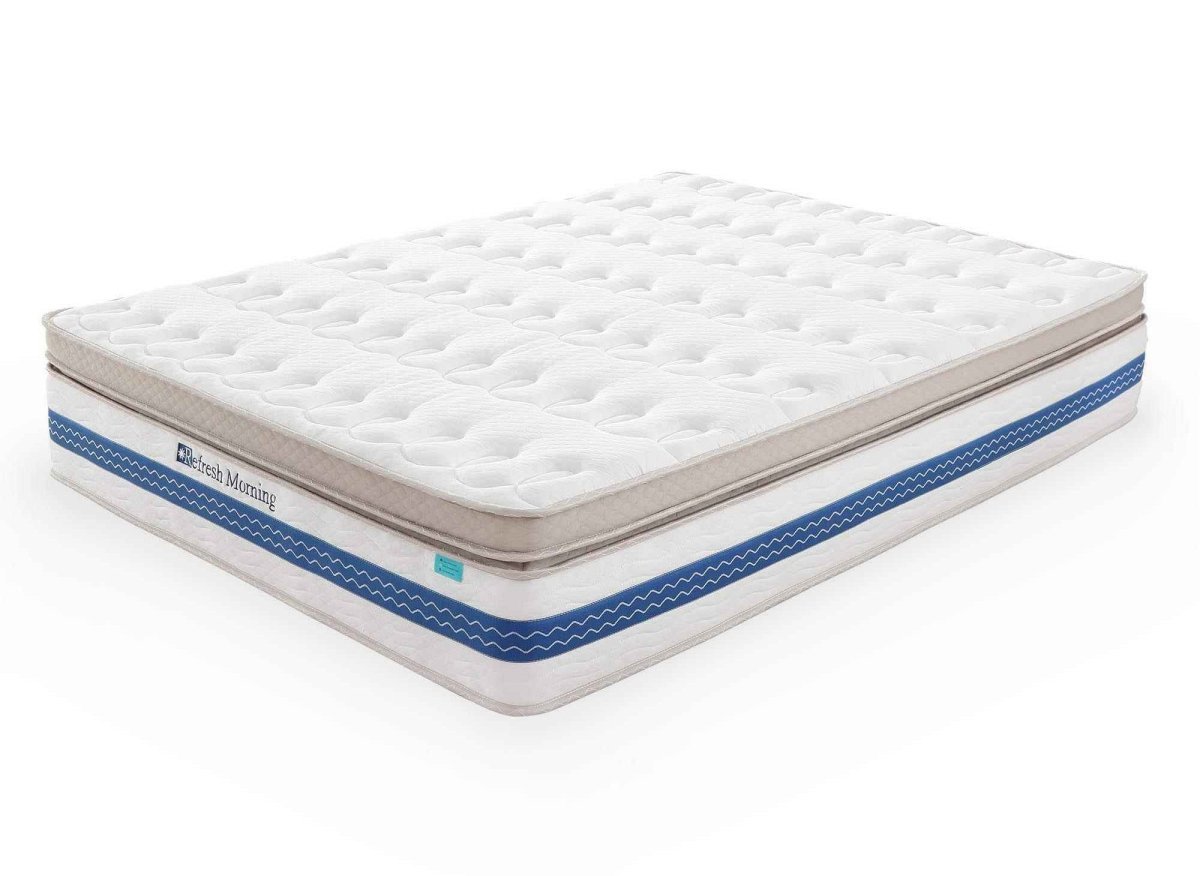 Matelas hybride REFRESH 180 x 200 cm ressorts ensachés et mémoire de forme épaisseur 32 cm - DécoInParis