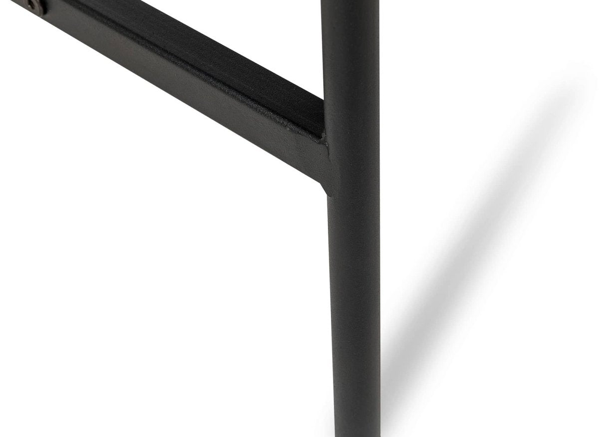 Meuble TV avec 2 tiroirs et 1 porte en bois et métal noir DARYL - DécoInParis